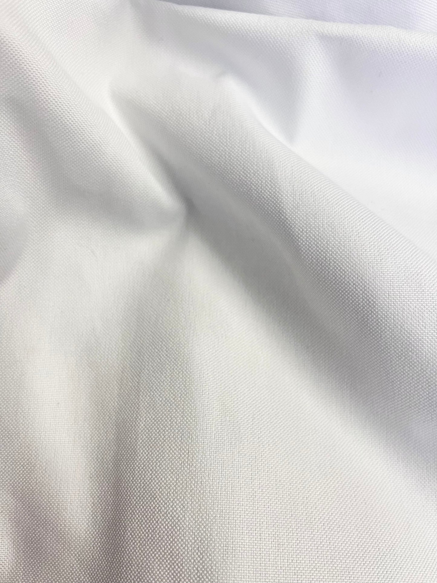 Midweight Cotton Cambridge Oxford Cloth - White