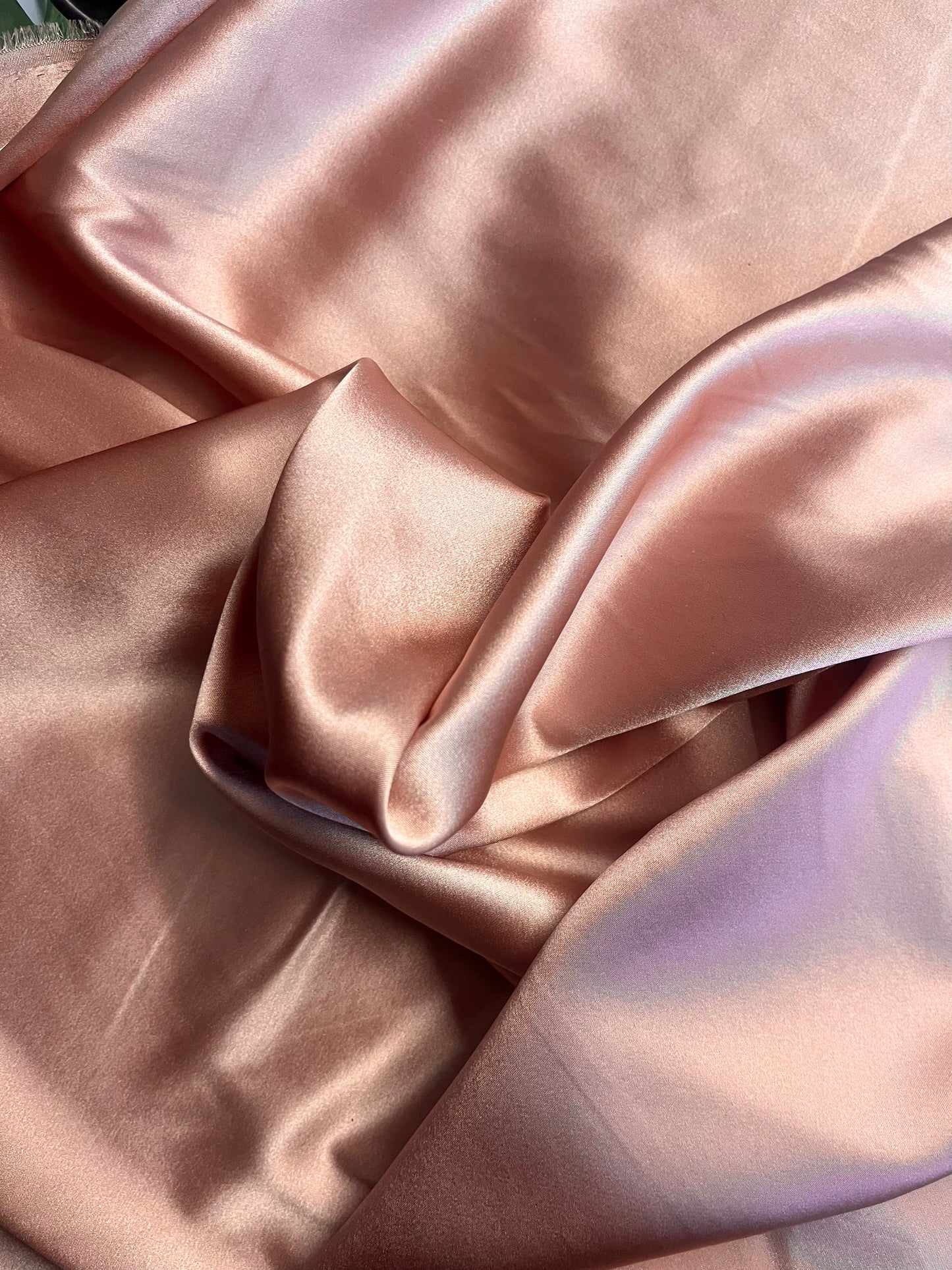 Stretch Silk Charmeuse - Rose Gold