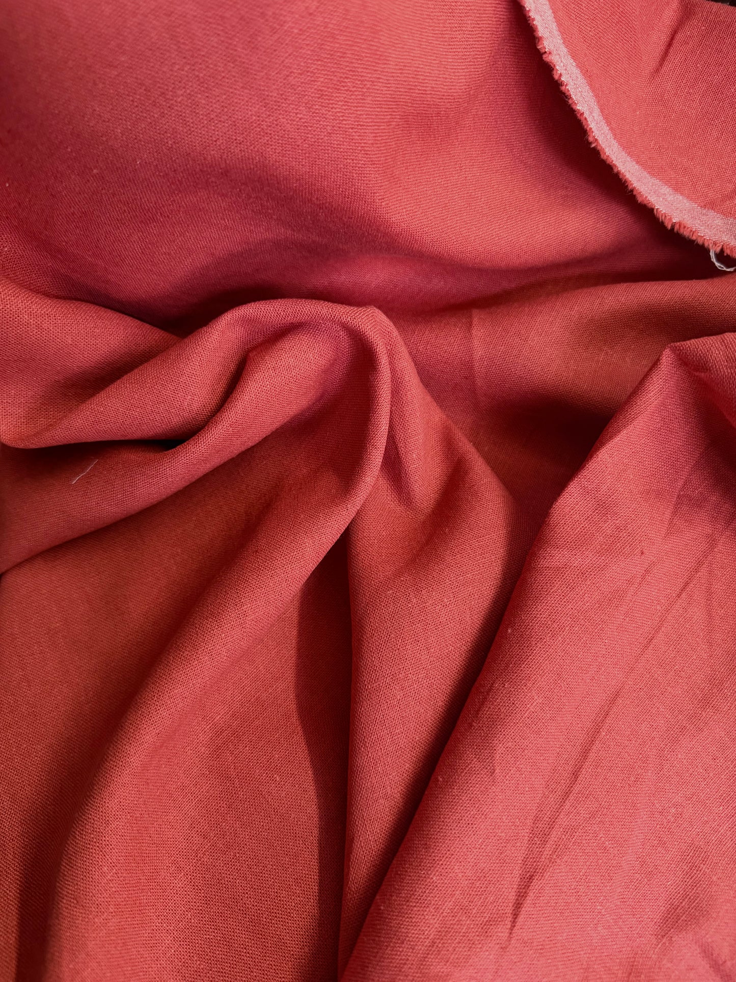 Washed Linen - Rust Red