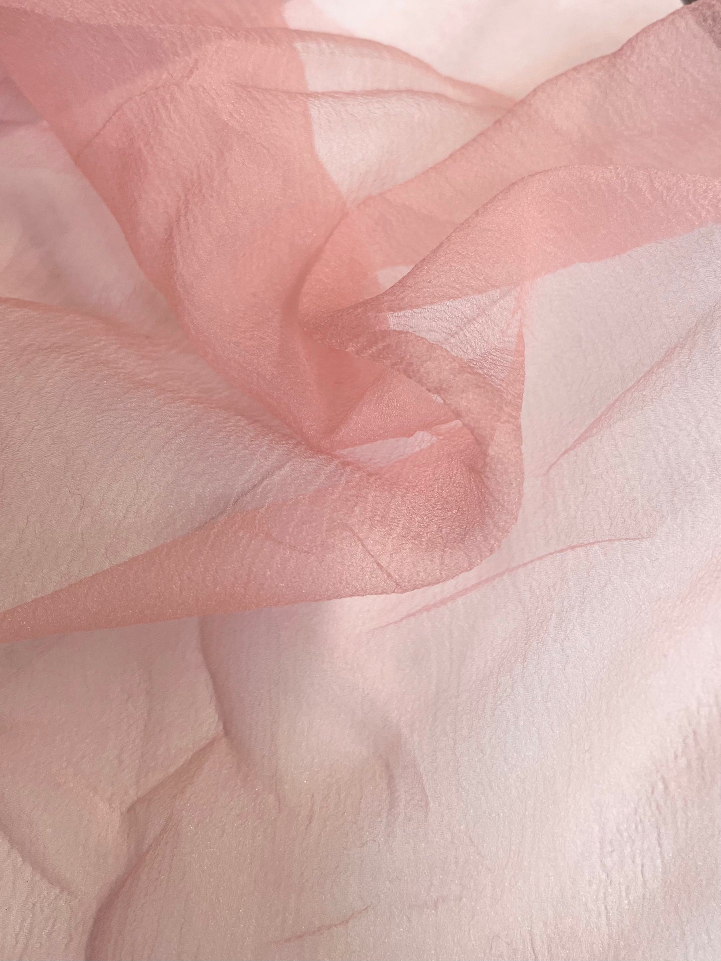 Textured Japanese Poly Organza - Bubblegum Pink