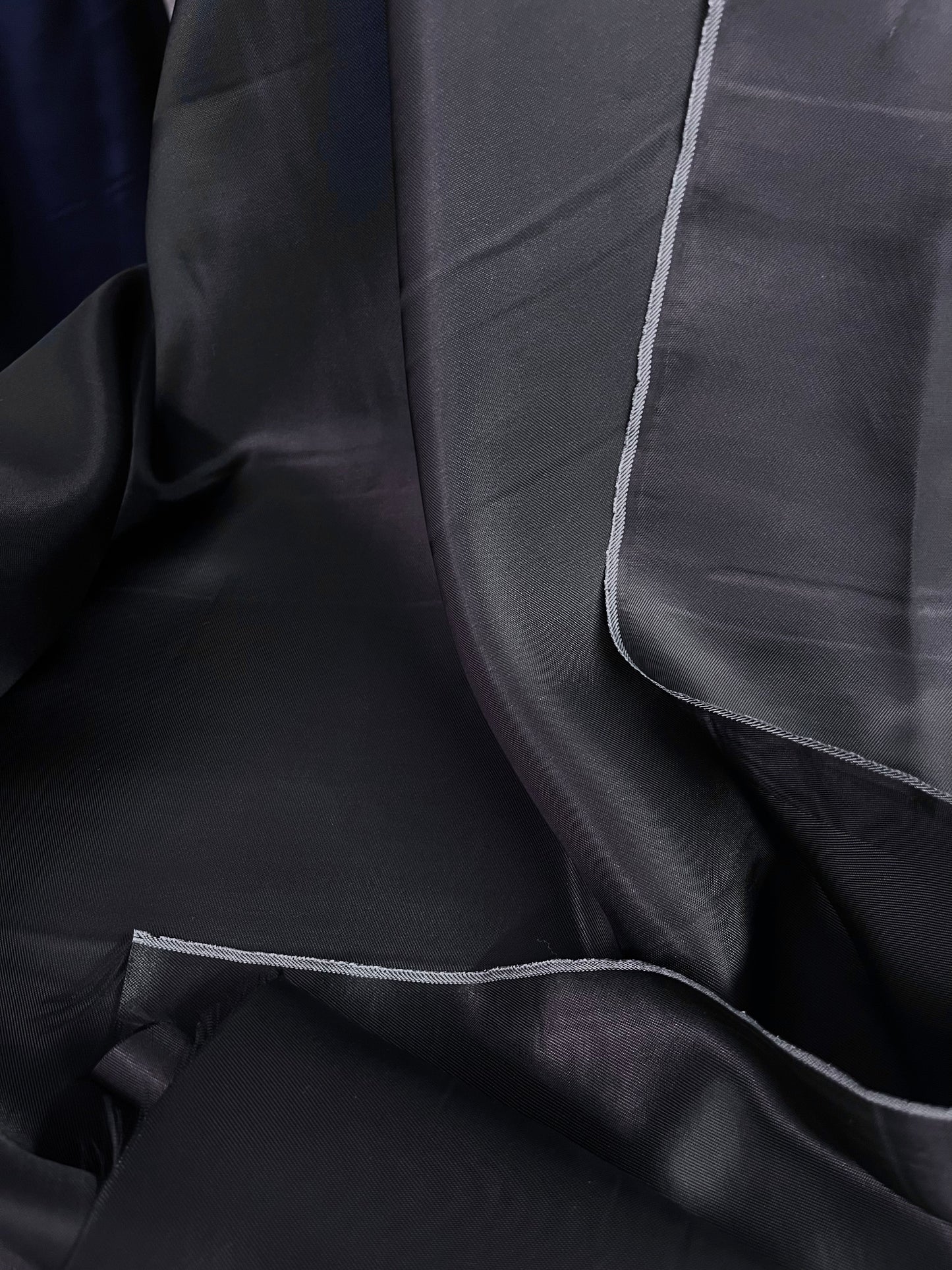 Fine Italian Twill Rayon Lining - Dark Navy - 56"