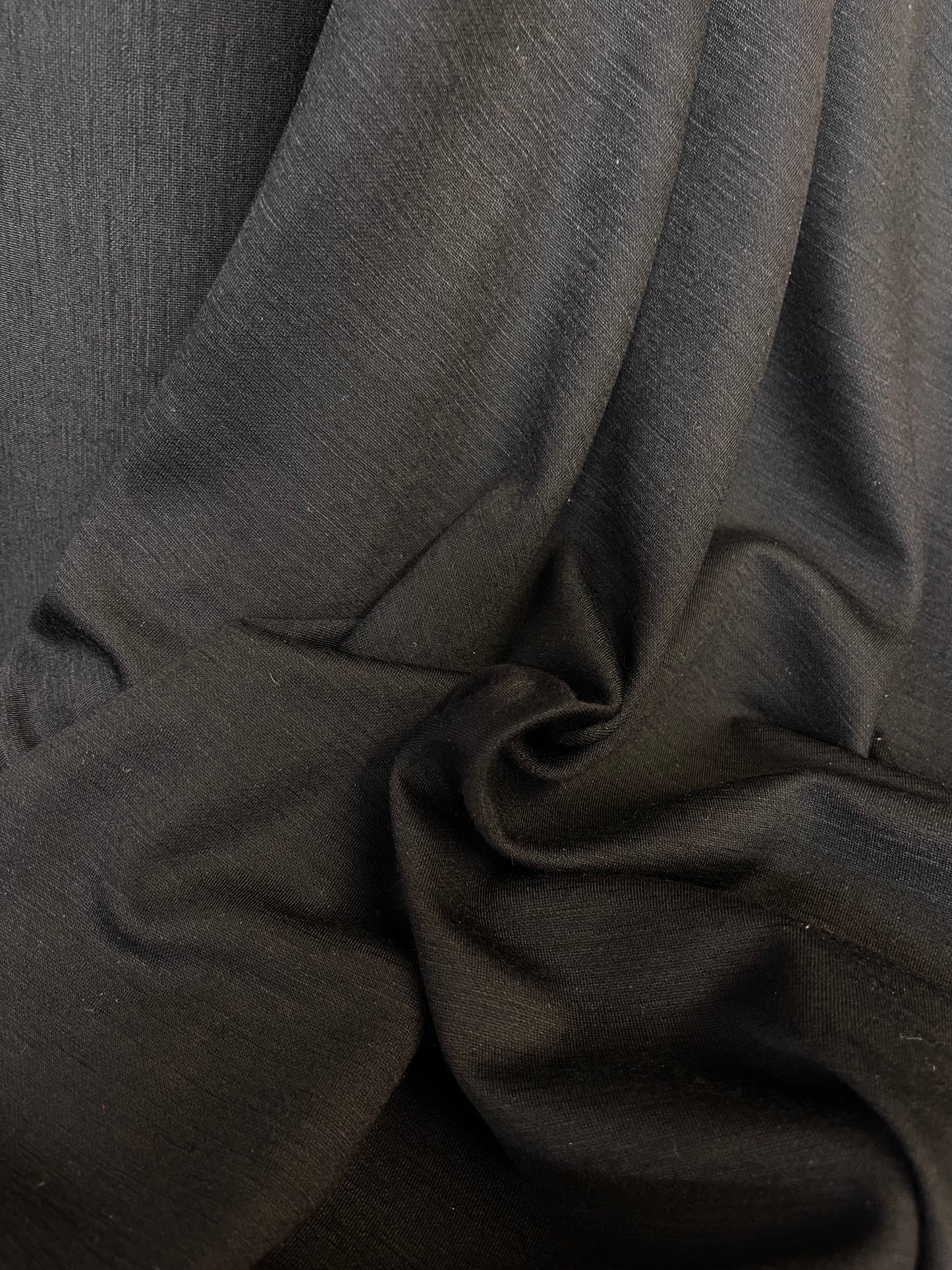 Danish Double-Sided Wool & Cotton Jersey - Dark Green & Black