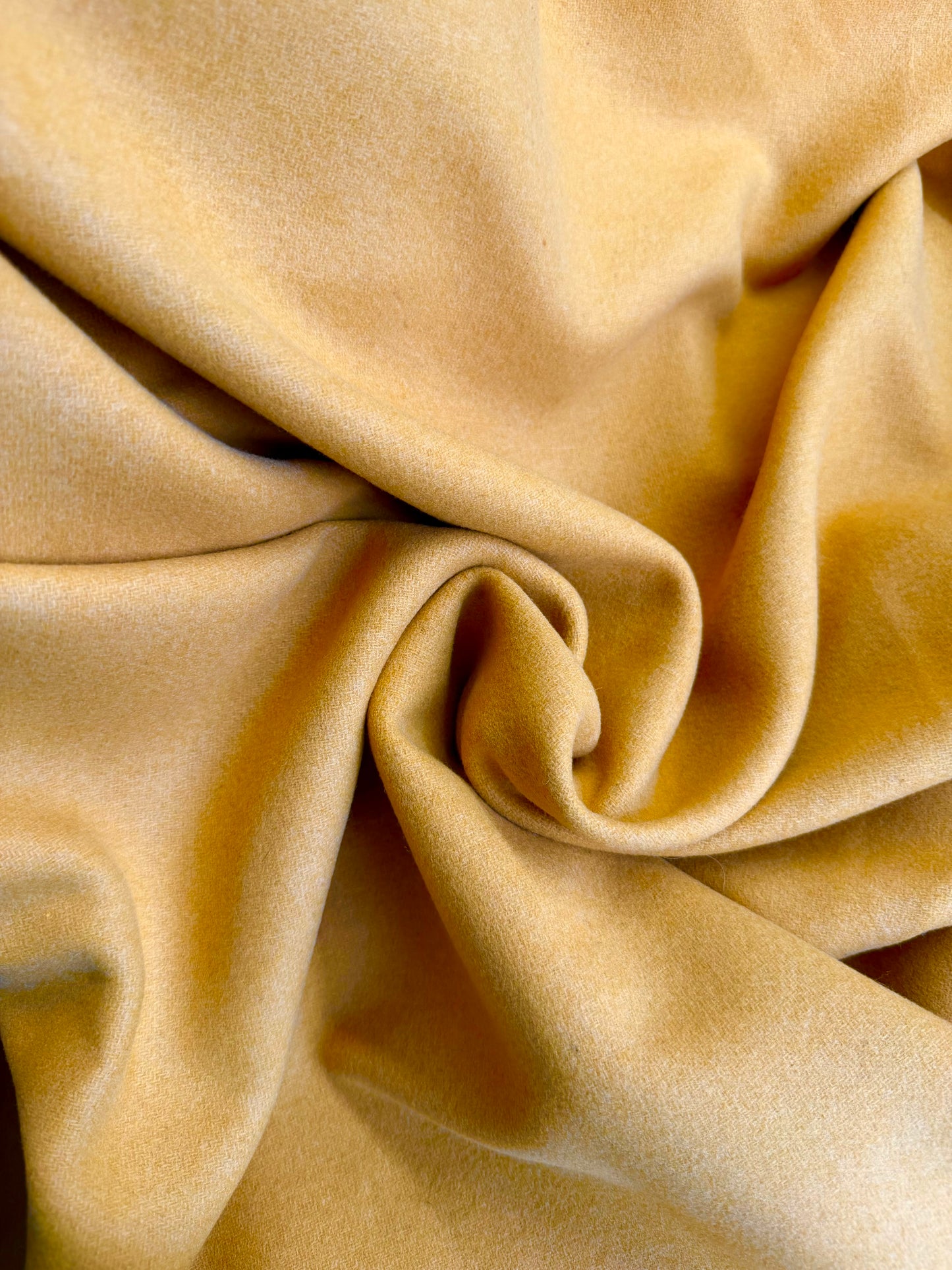 Heritage Label - Italian Melton Textured Wool - Mustard Yellow