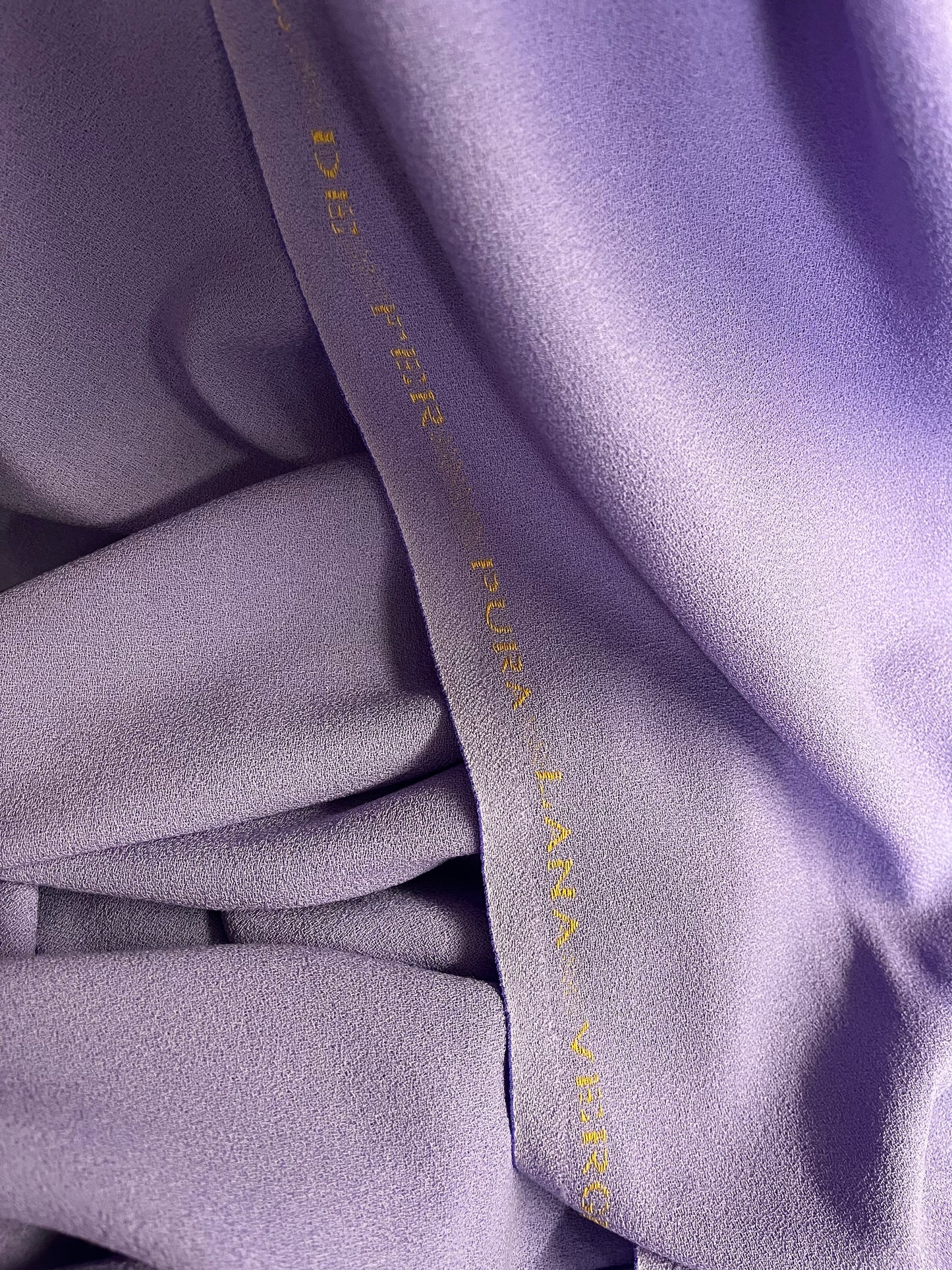 Italian Designer Virgin Wool Crepe - Lavender Purple