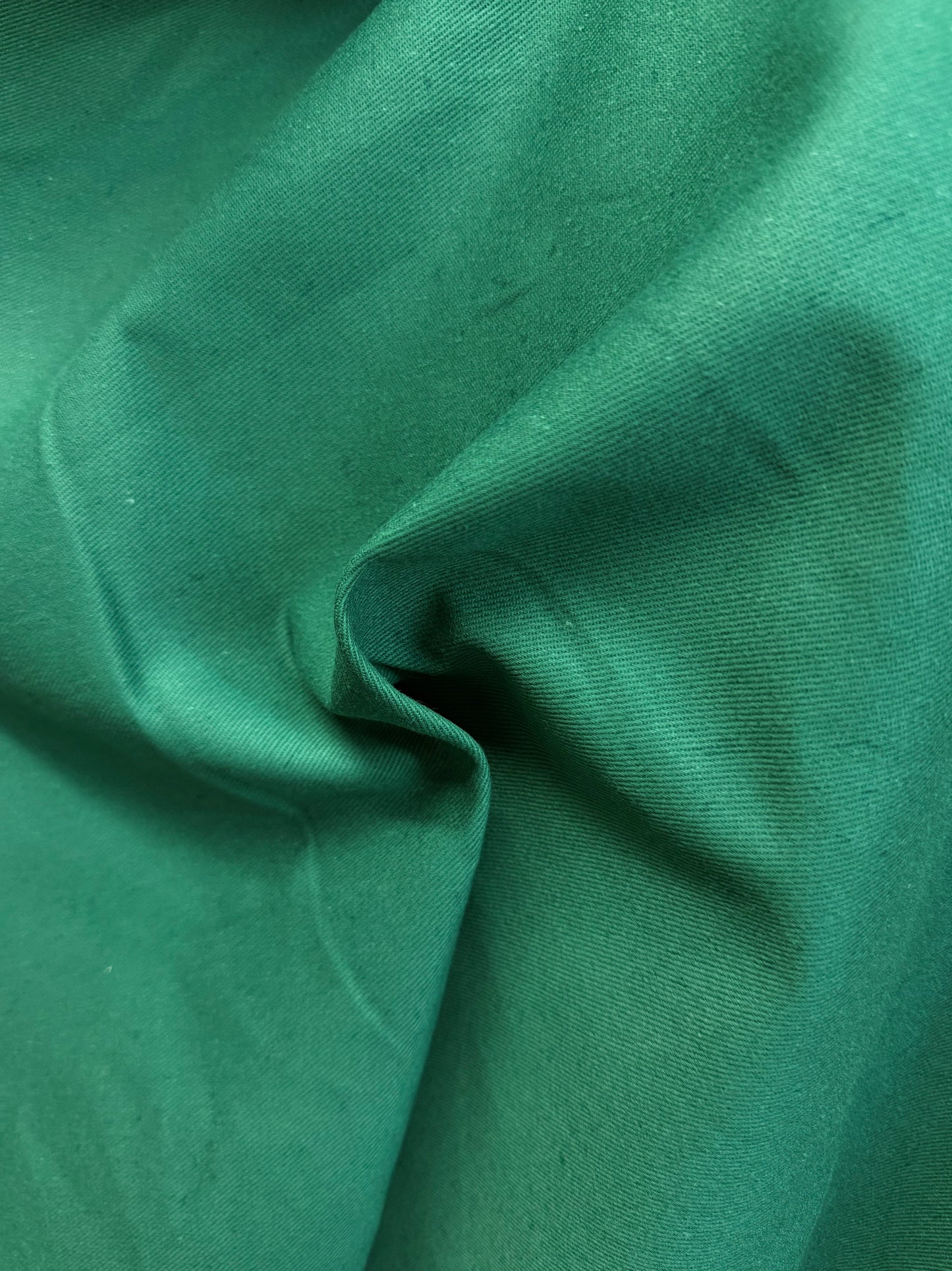 Cotton Denim - Emerald Green