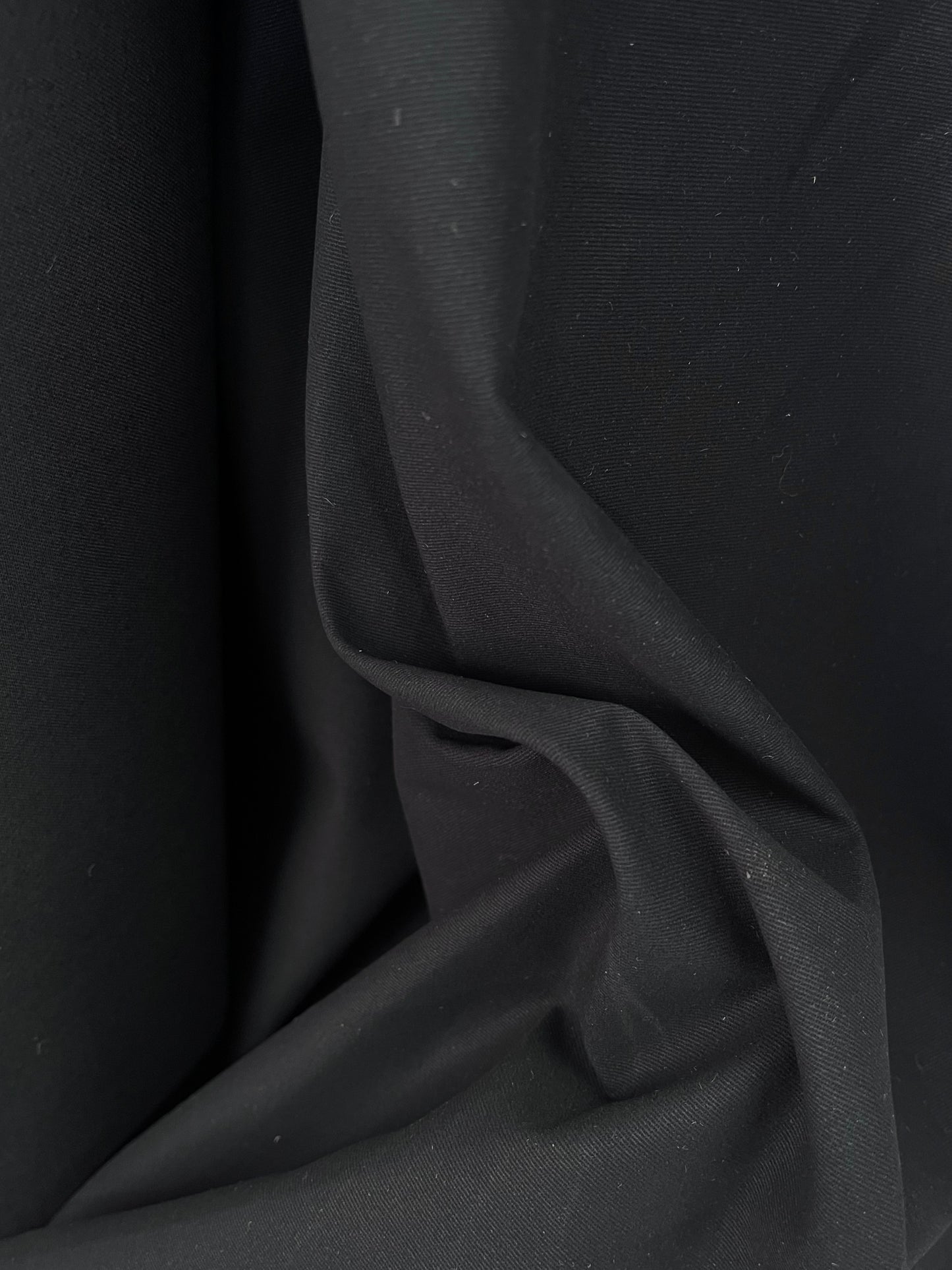 Fine Twill Stretch Cotton - Deep Navy
