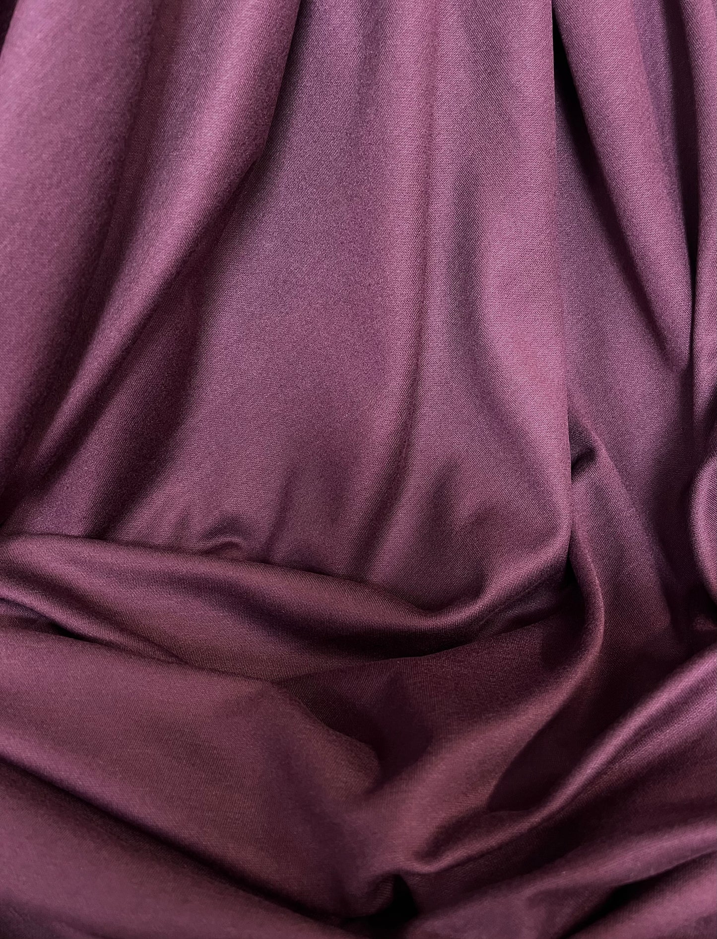 Danish Double-Sided Wool & Cotton Jersey - Navy & Merlot