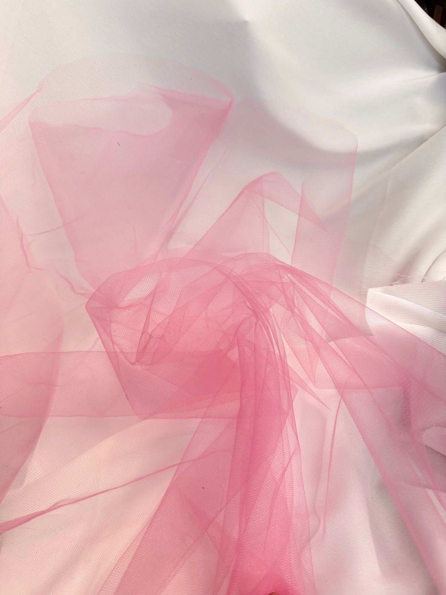 Polyester Tulle - Bubblegum Pink