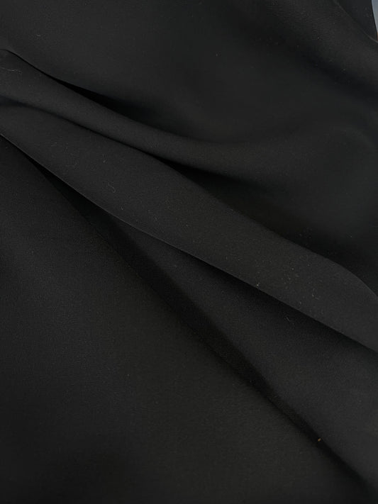 Silk Georgette - Jet Black