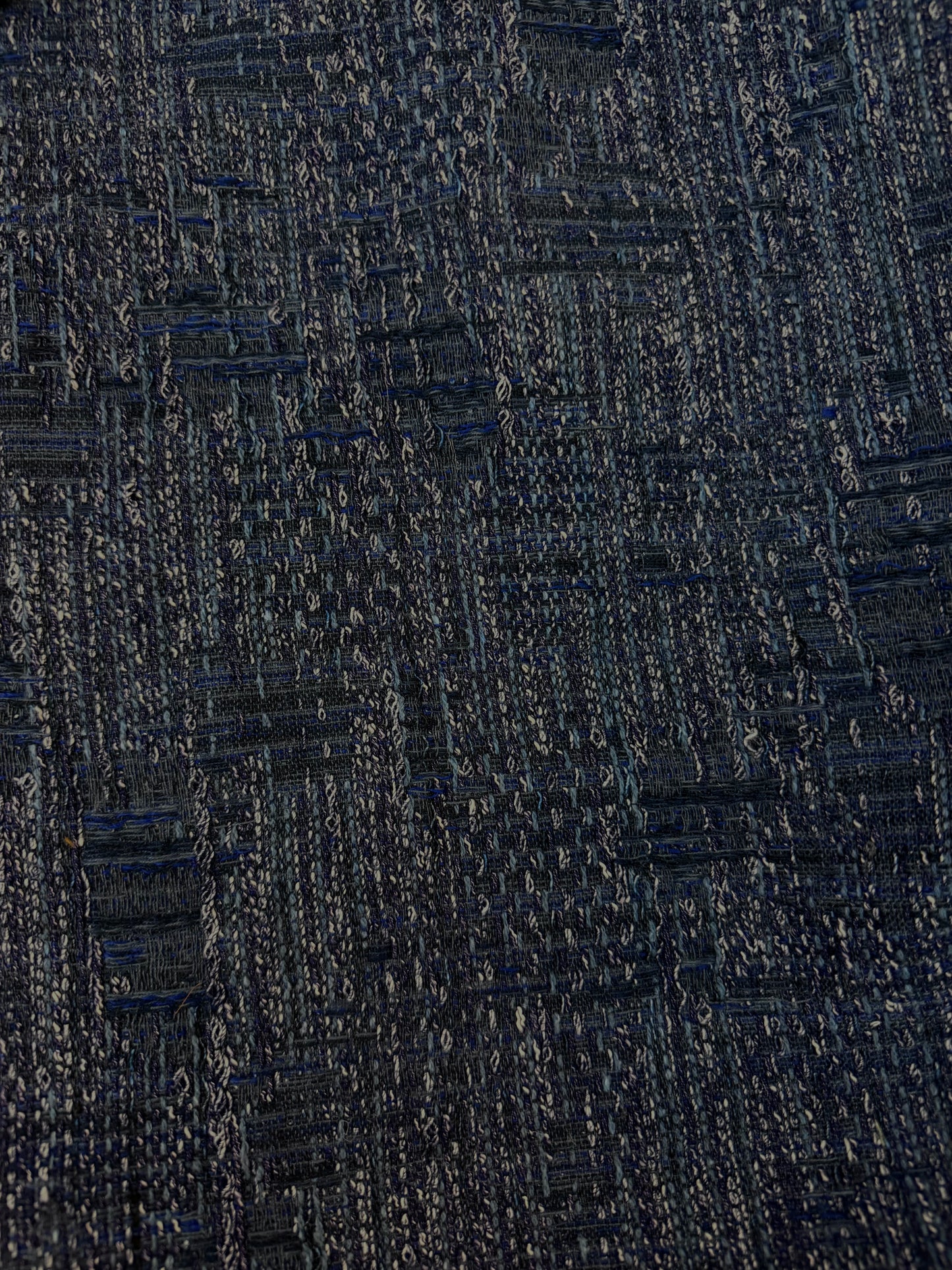 Denim Look Poly Rayon Woven Boucle - Blue