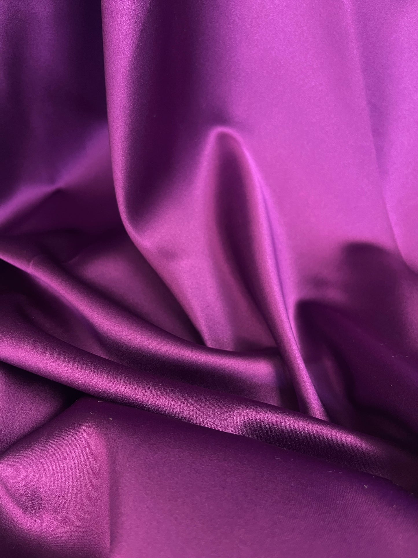 Silk Charmeuse Wide Stretch - Eggplant Purple - 19mm Designer