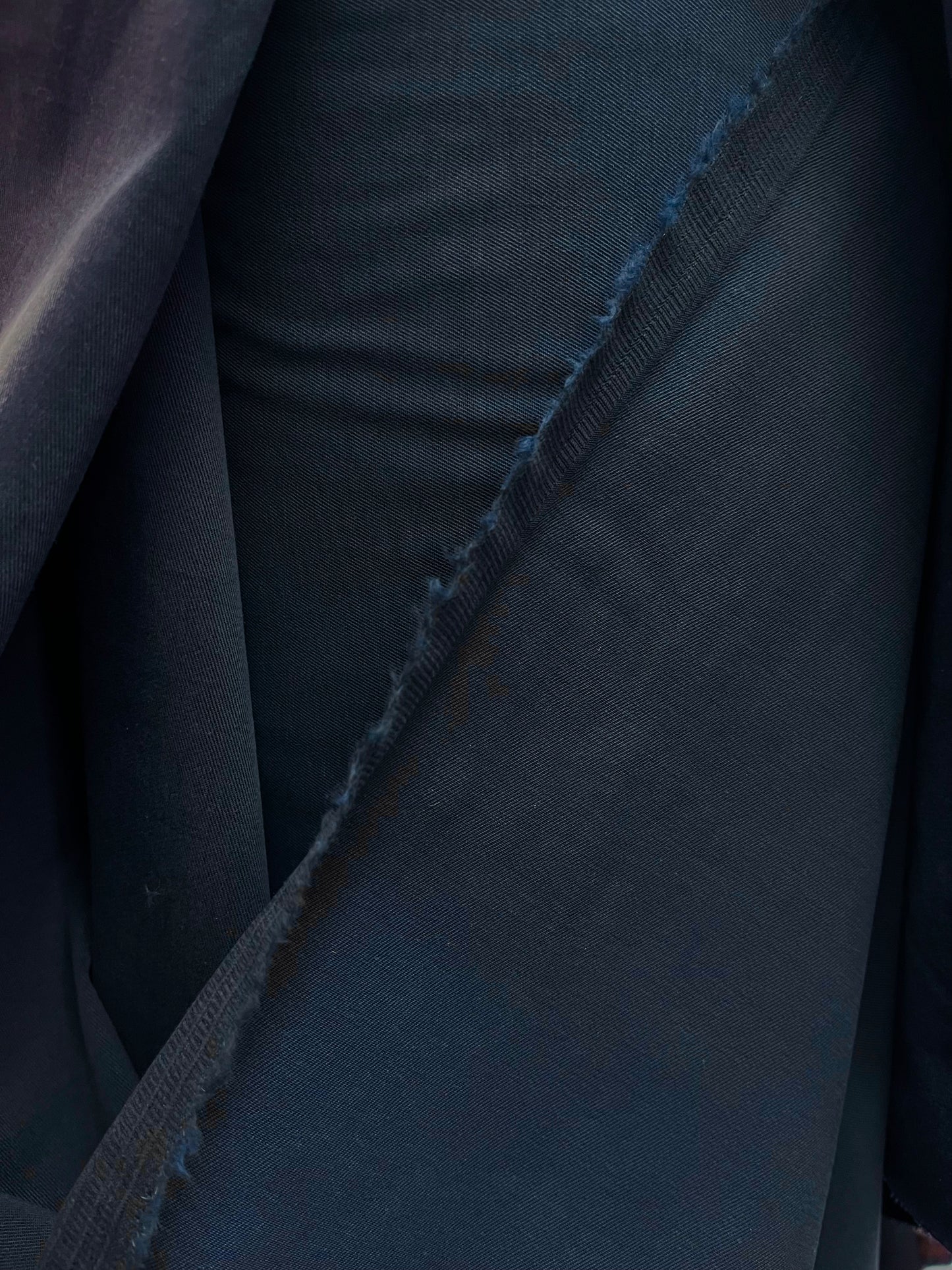 Stretch Cotton Twill - Faded Blue