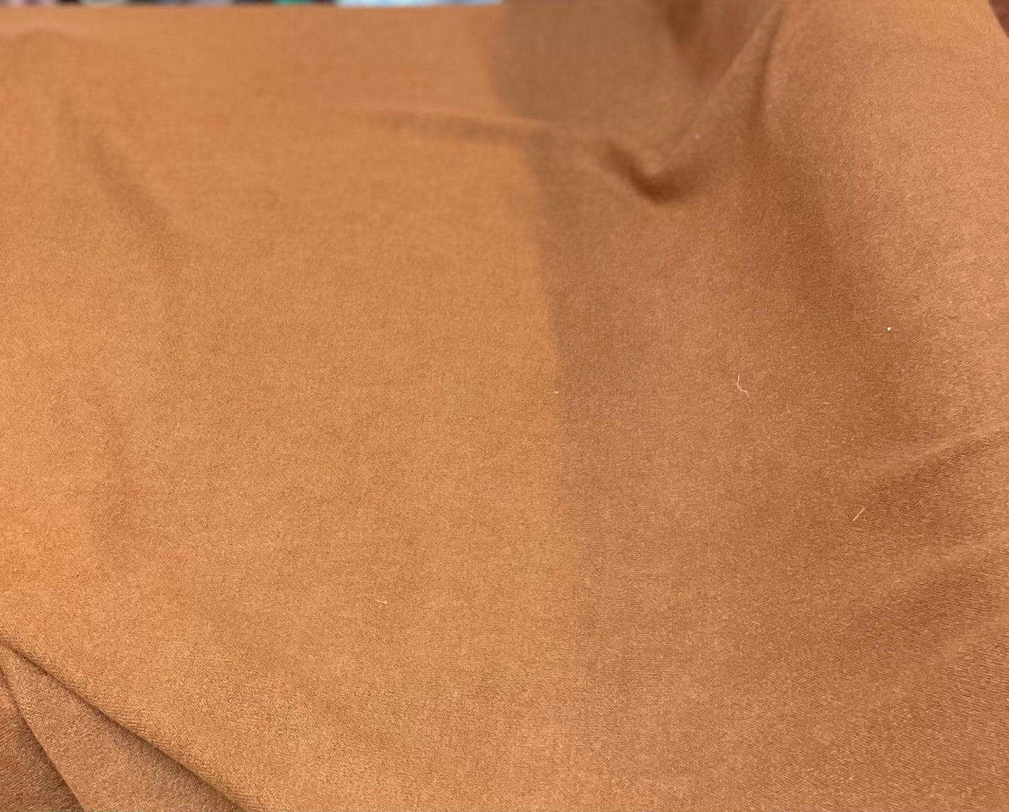 Wool Blend Double Knit Jersey - Burnt Orange