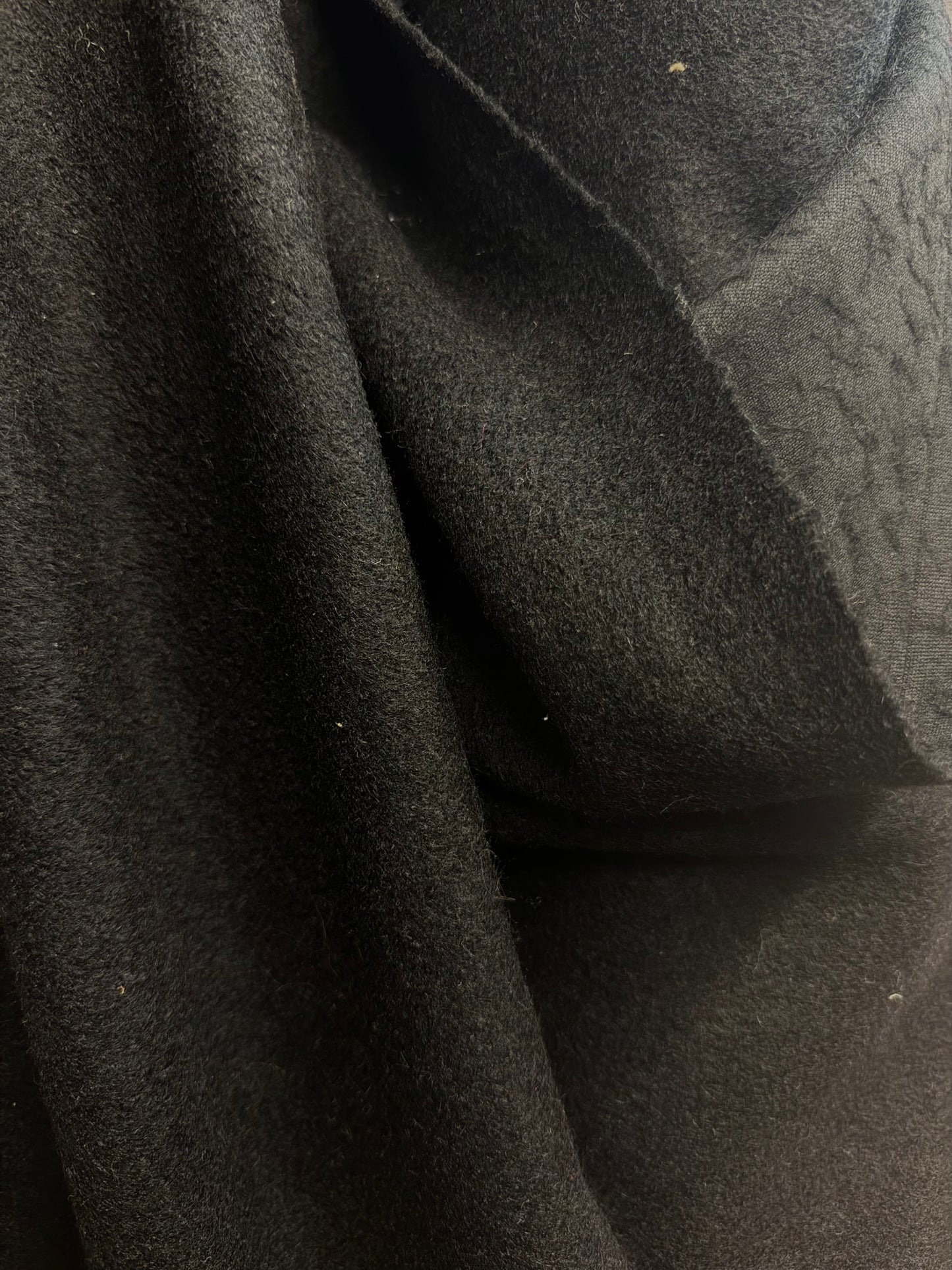 Heritage Label - Italian Curly Textured Wool Blend - Black