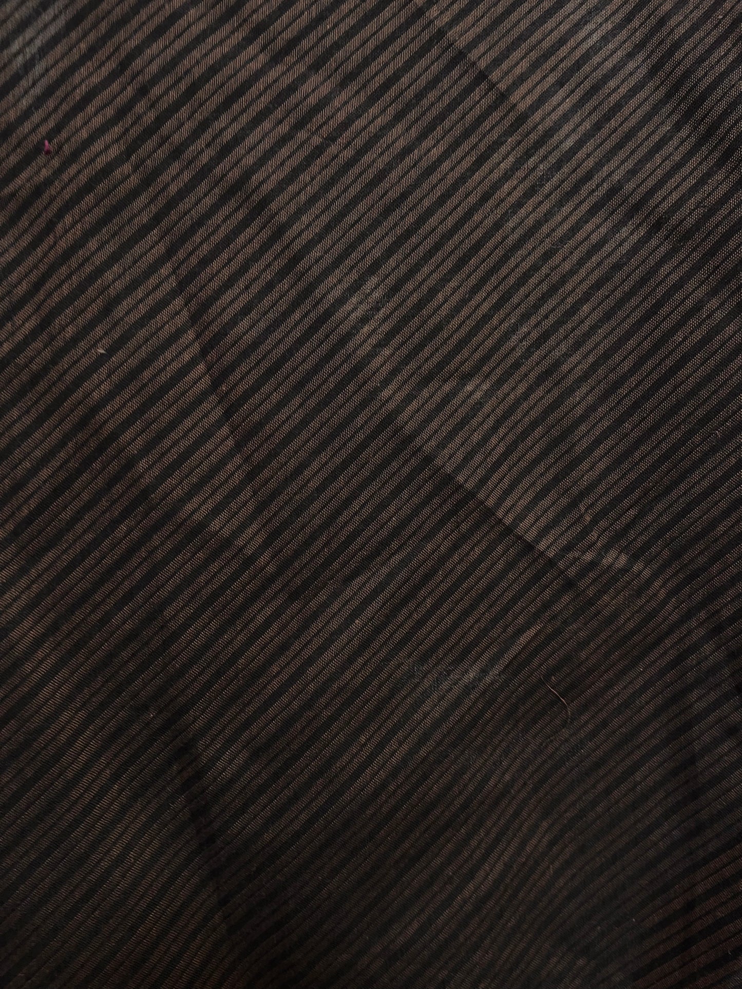 Viscose Diagonal Stripe - Black & Brown