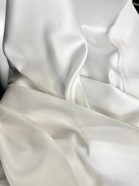 Japanese Triacetate Charmeuse - Bright Ivory