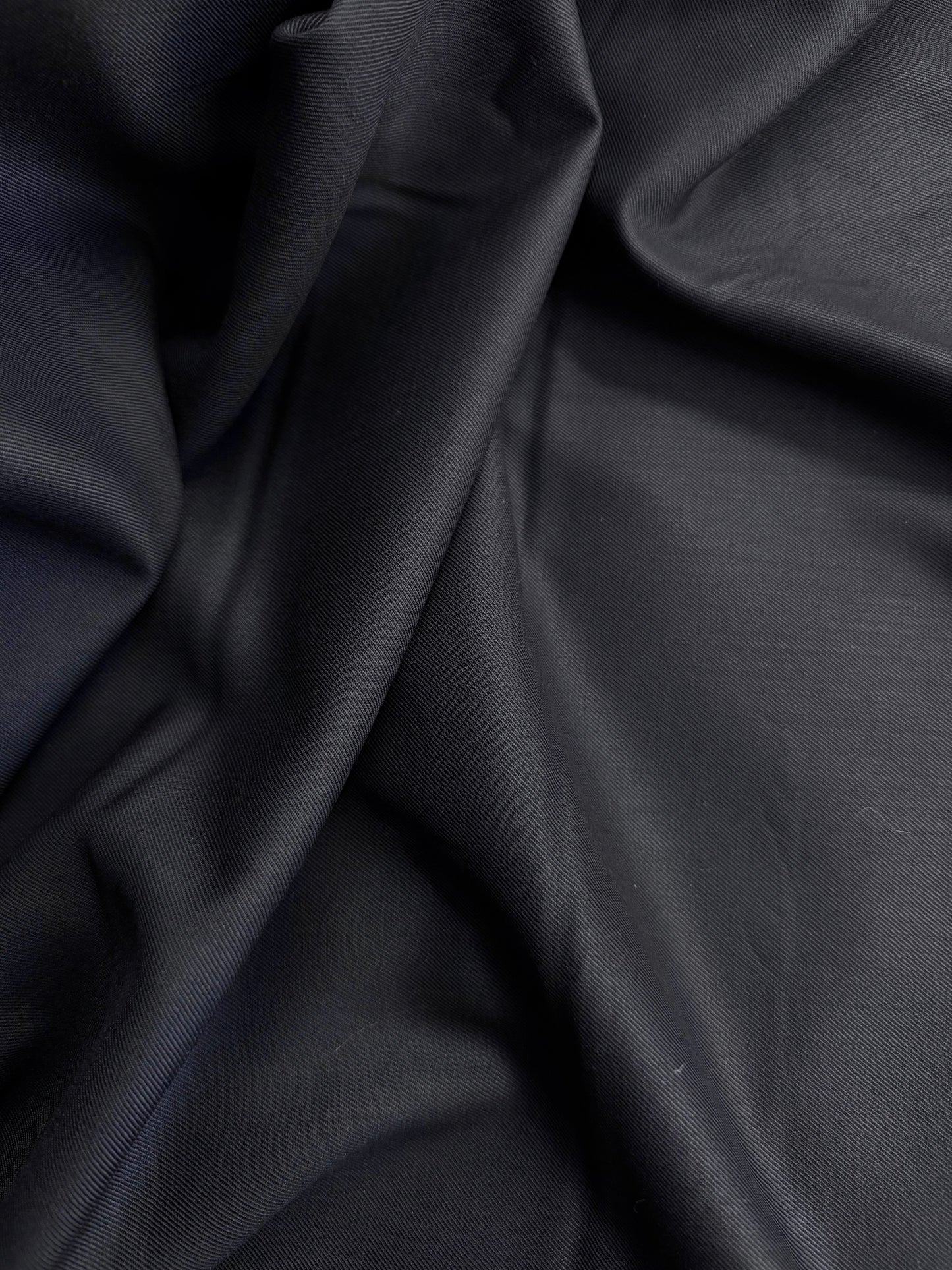Wool Twill Suiting - Dark Navy