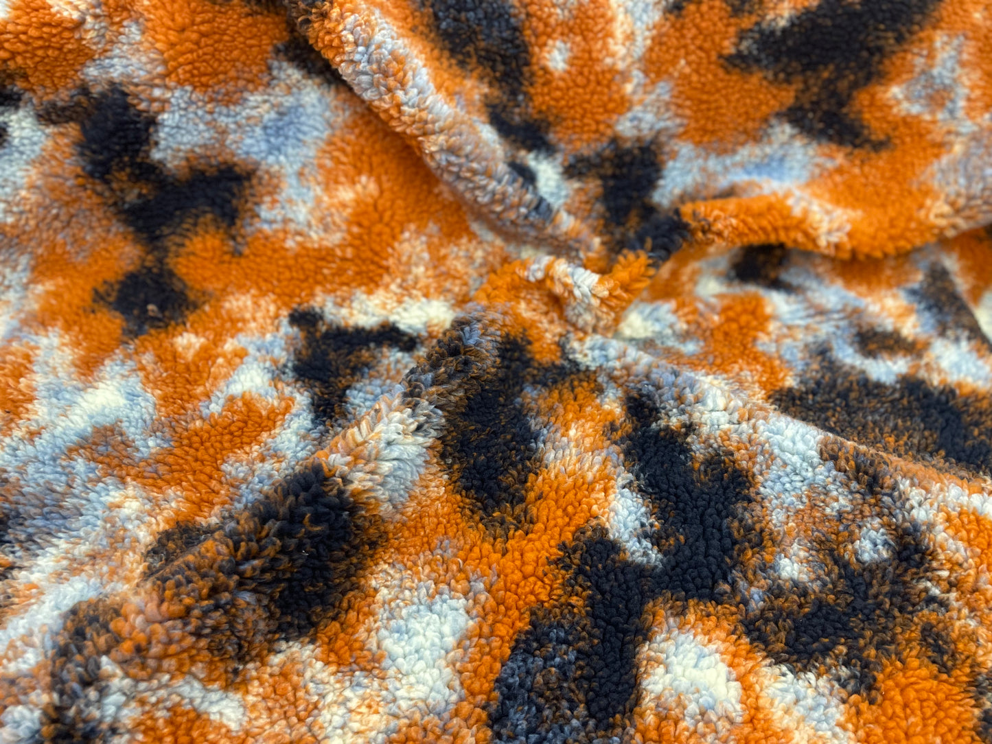 Teddy Faux Sherpa Fur - Abstract Watercolor