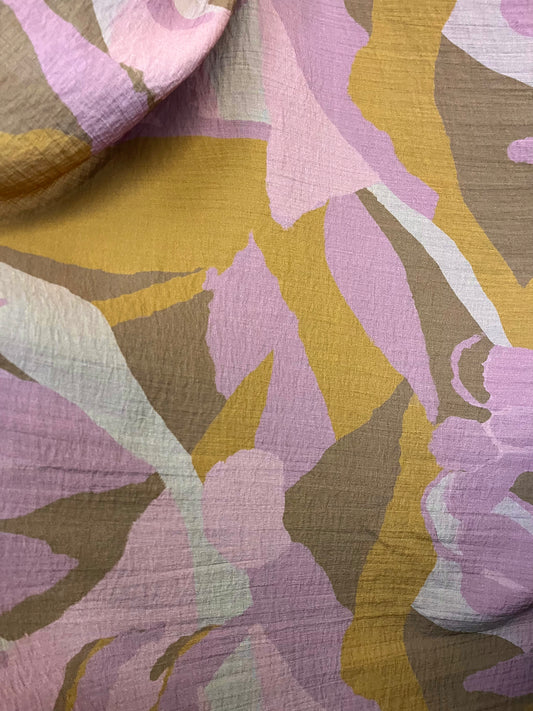 Printed Linen - Abstract Moody Floral