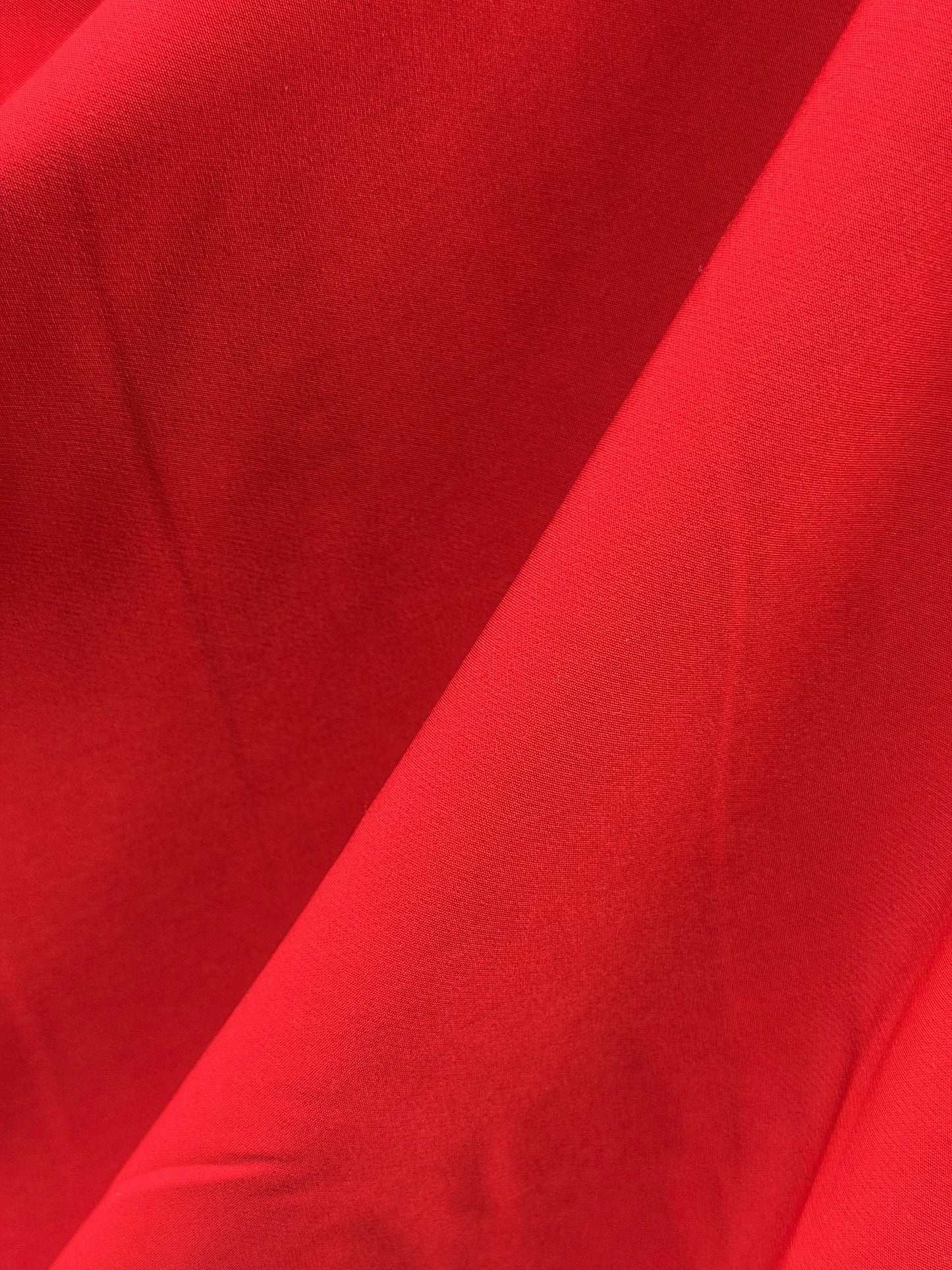 Italian Stretch Poly Rayon Suiting - Flame Orange