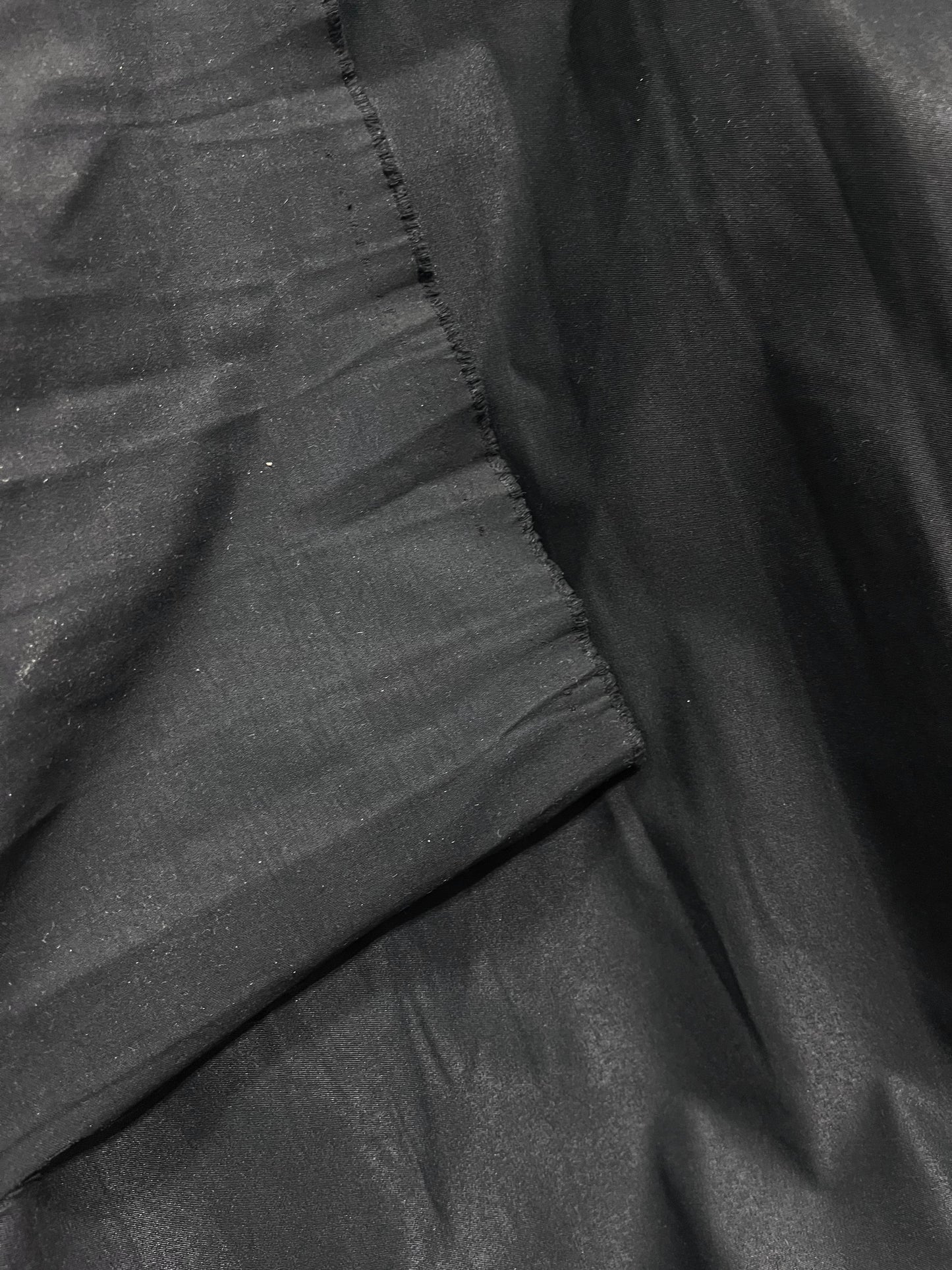 Medium Weight Poly Cotton - Black