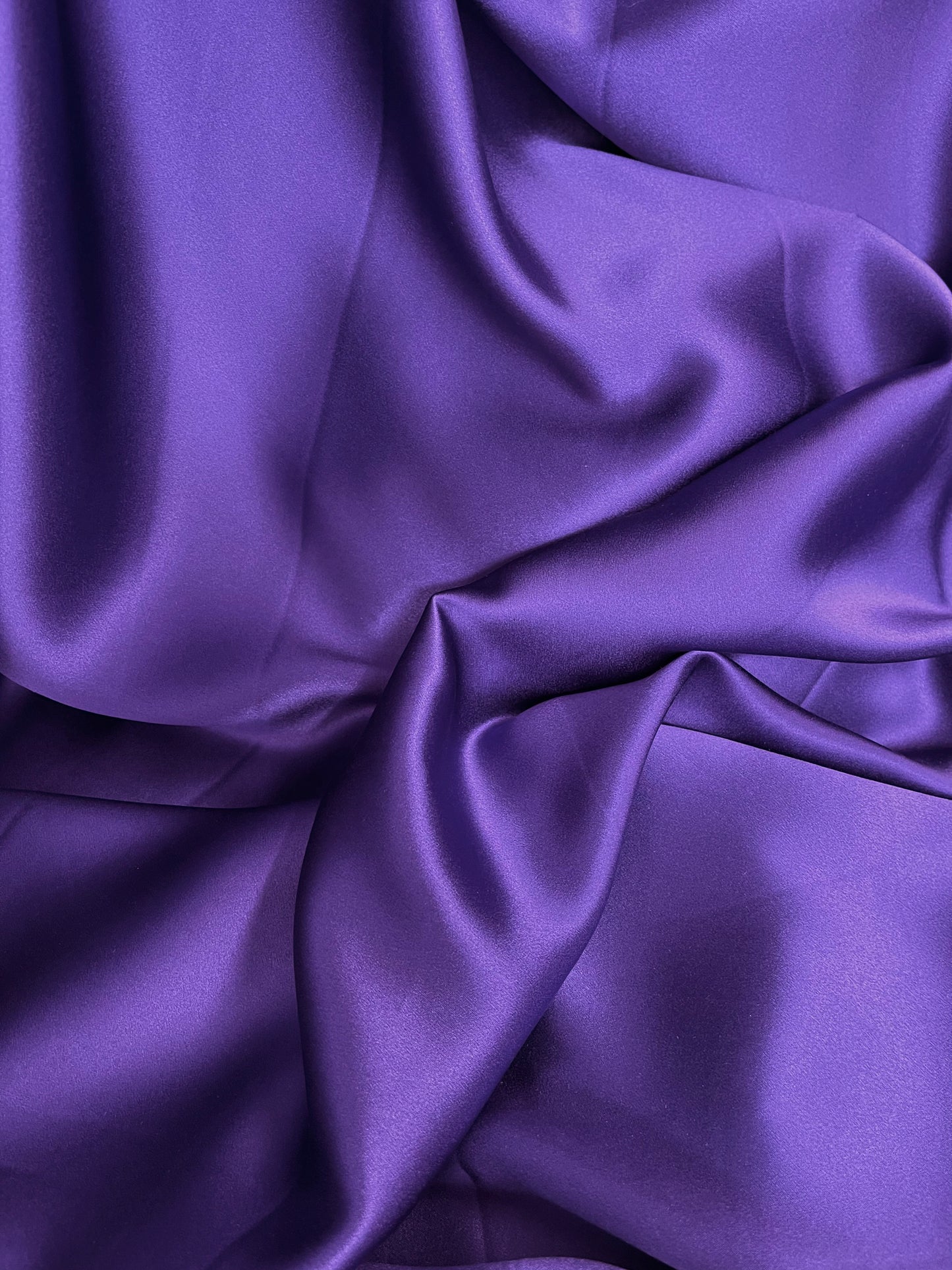 Silk Charmeuse Wide - Royal Purple - 19mm Designer