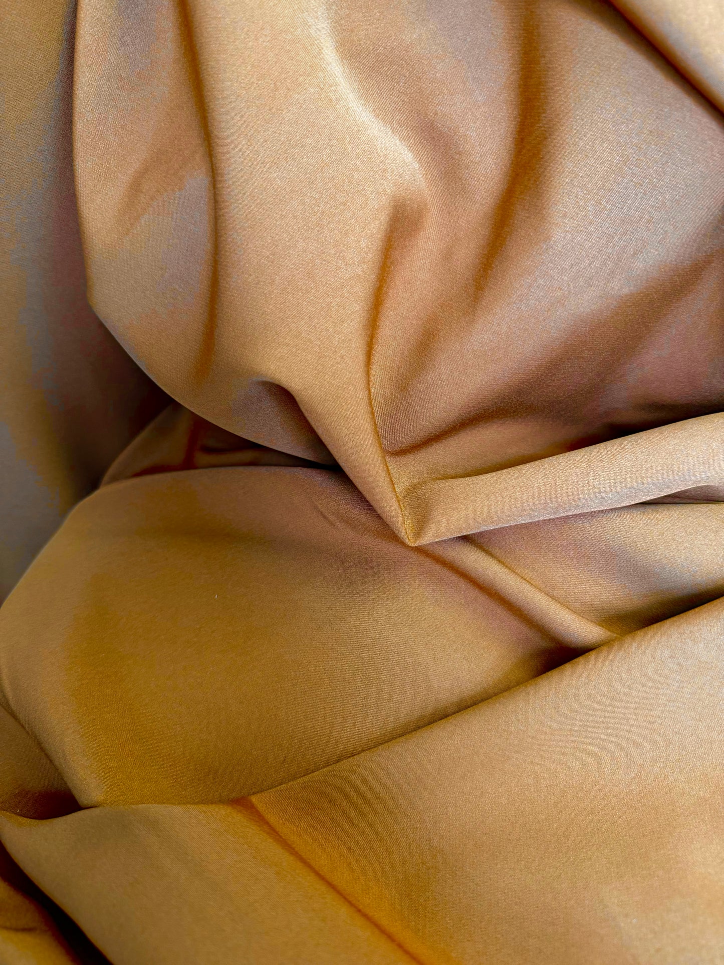 Stretch Fine Twill Poly Rayon Suiting - Burnt Orange