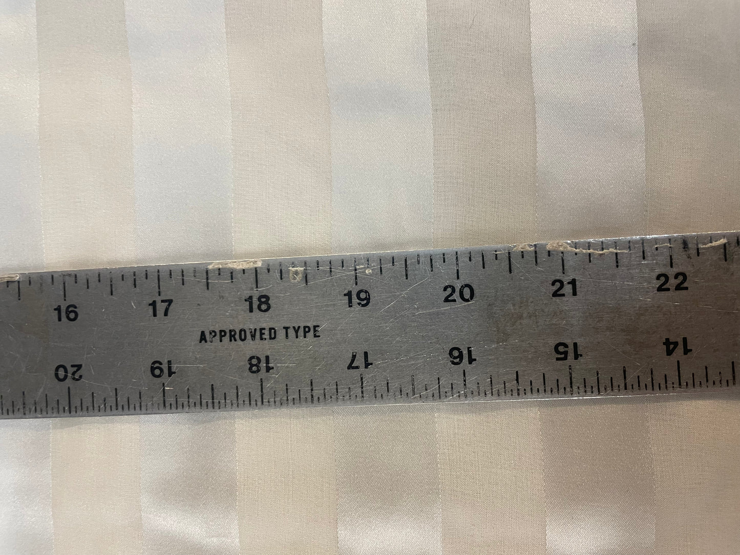 Silk Charmeuse & Chiffon Stripe - Bridal White - 19MM