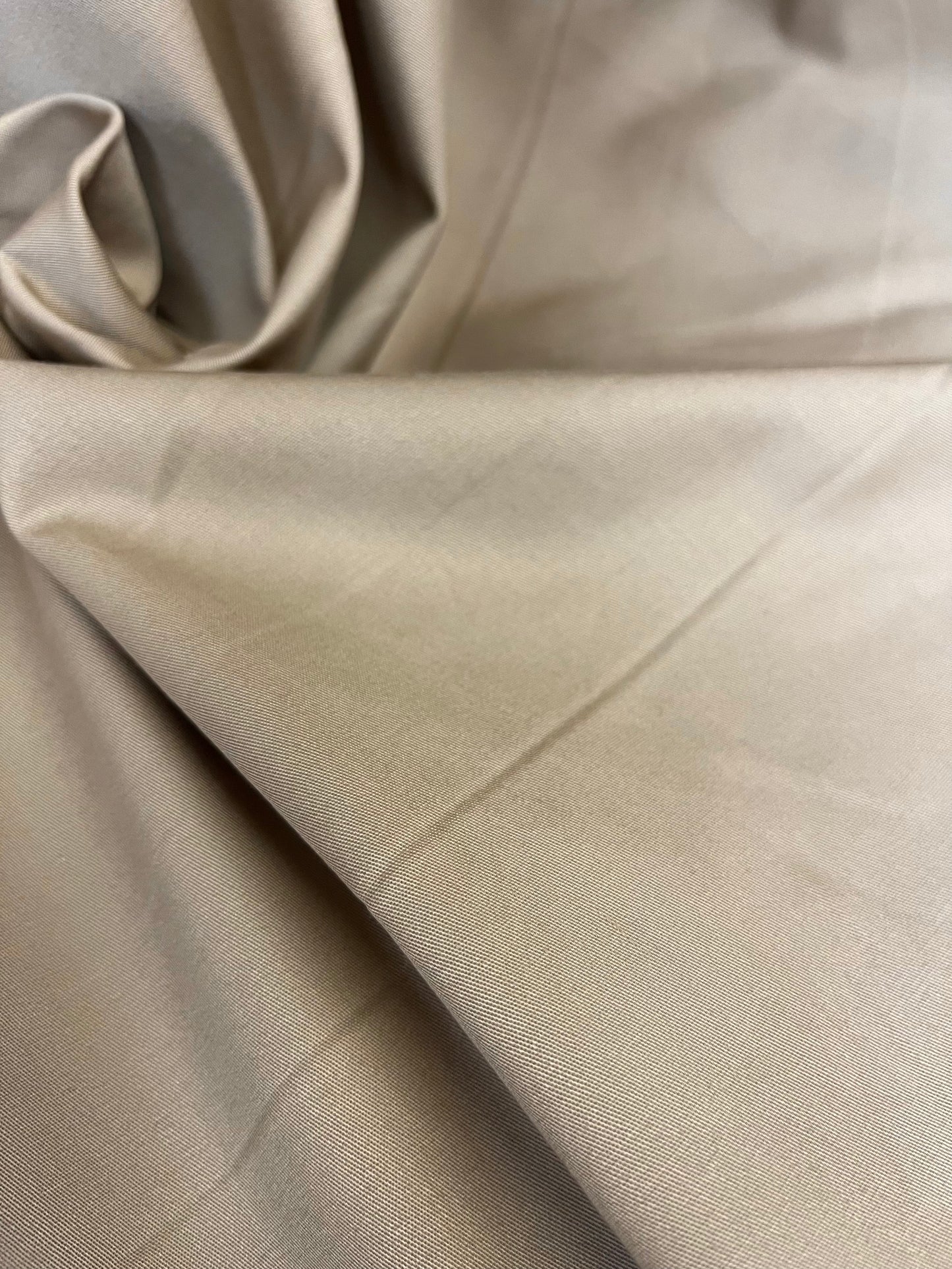Stretch Cotton Twill - Light Khaki