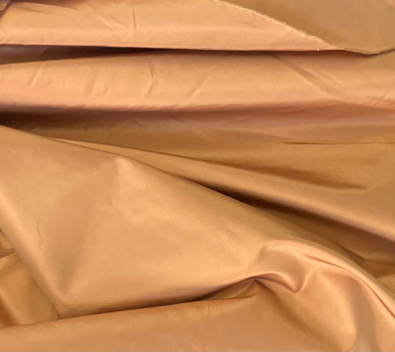 Silk Taffeta Wide - Rust Orange