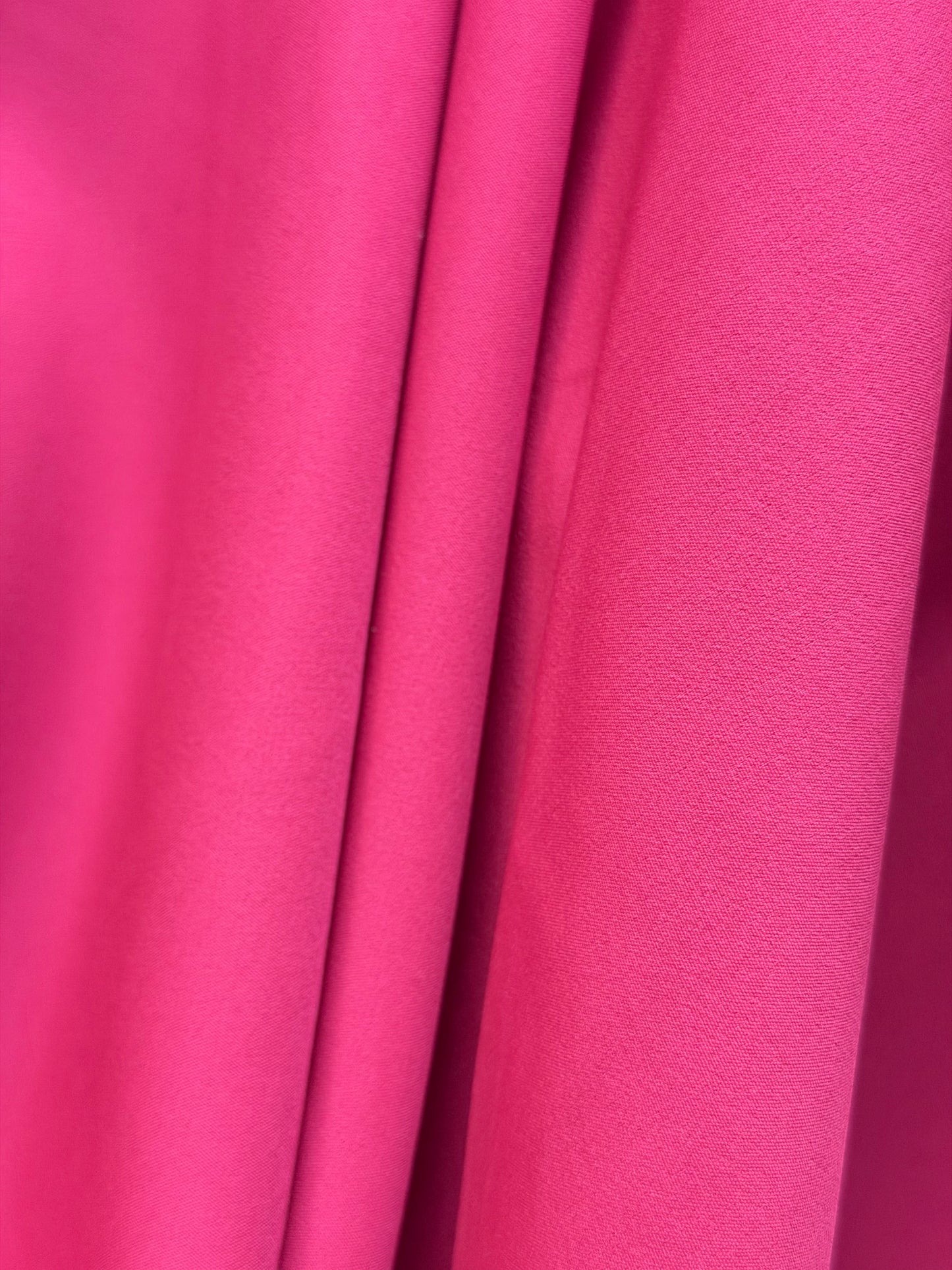 Italian Stretch Poly Rayon Suiting - Rose Pink