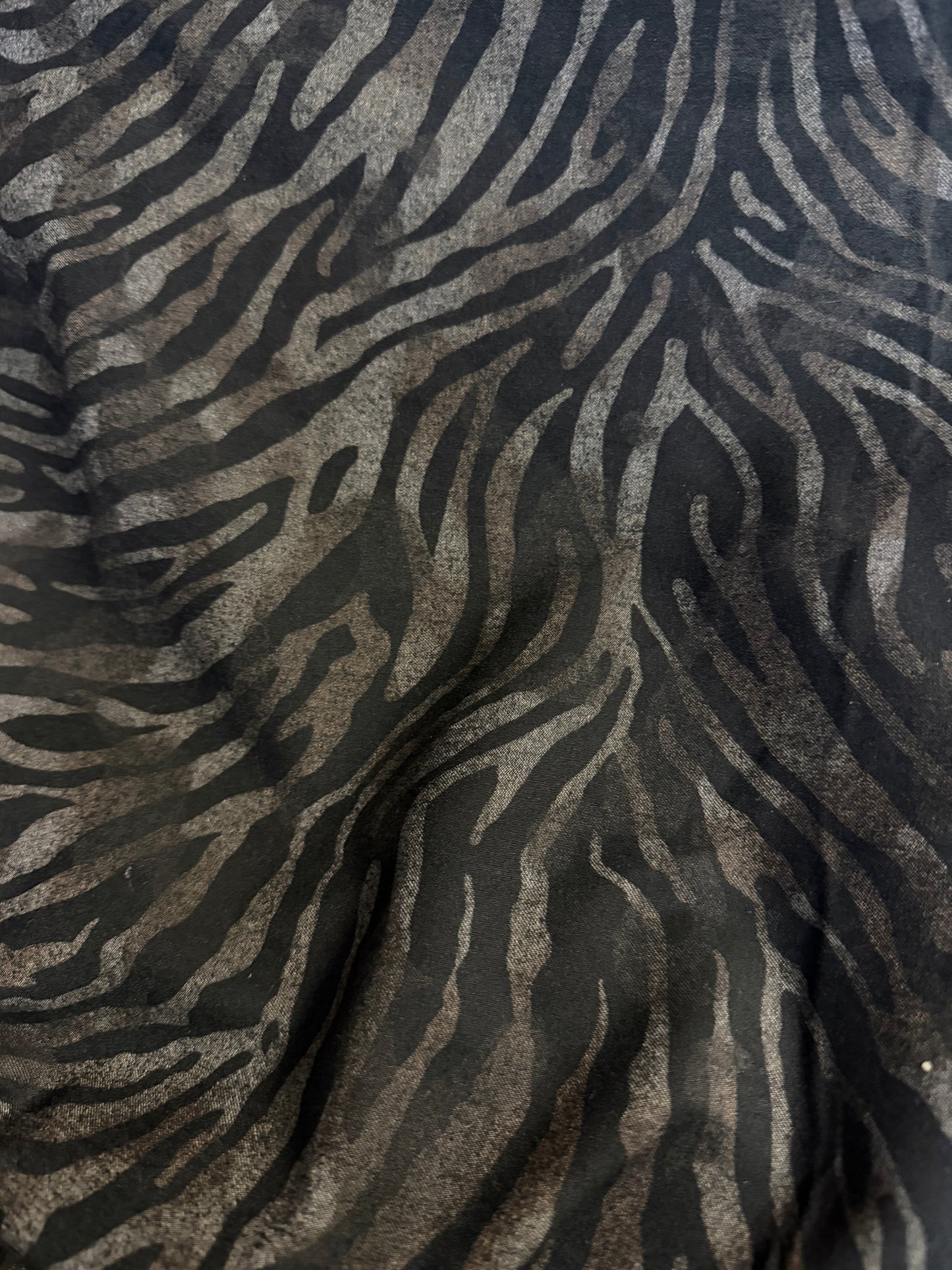 Stretch Cotton Spandex Twill - Neutral Zebra
