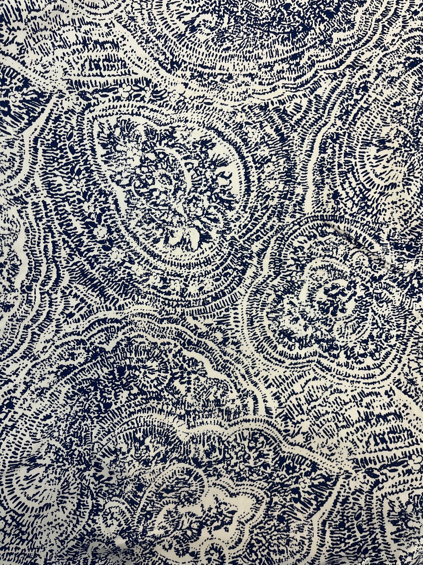 Cotton Spandex Print - Antique Paisely
