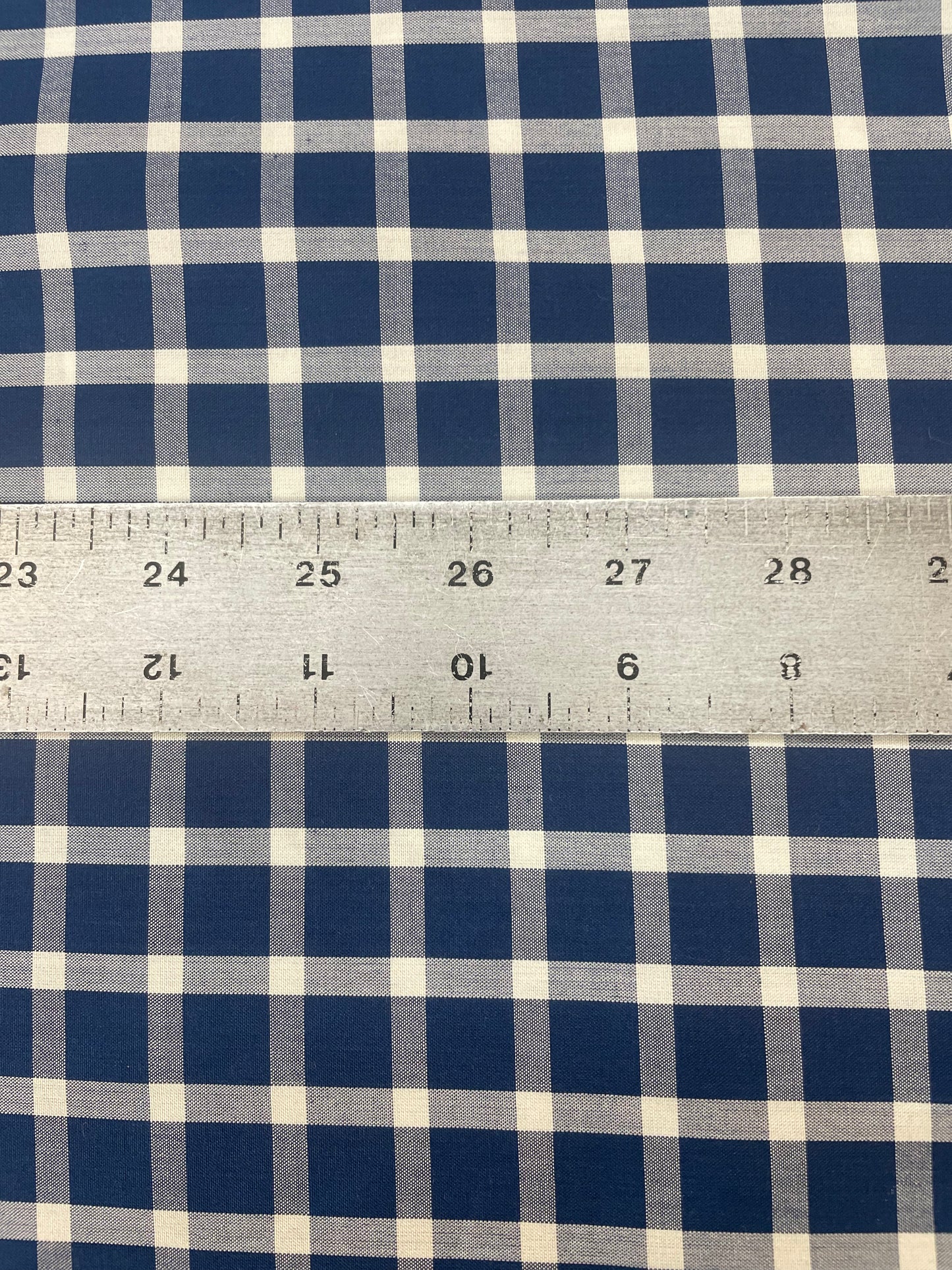 Silk Shirting Plaid - White & Blue
