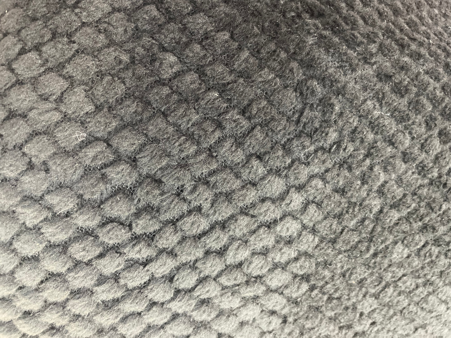 Chenille Faux Fur - Textured Black