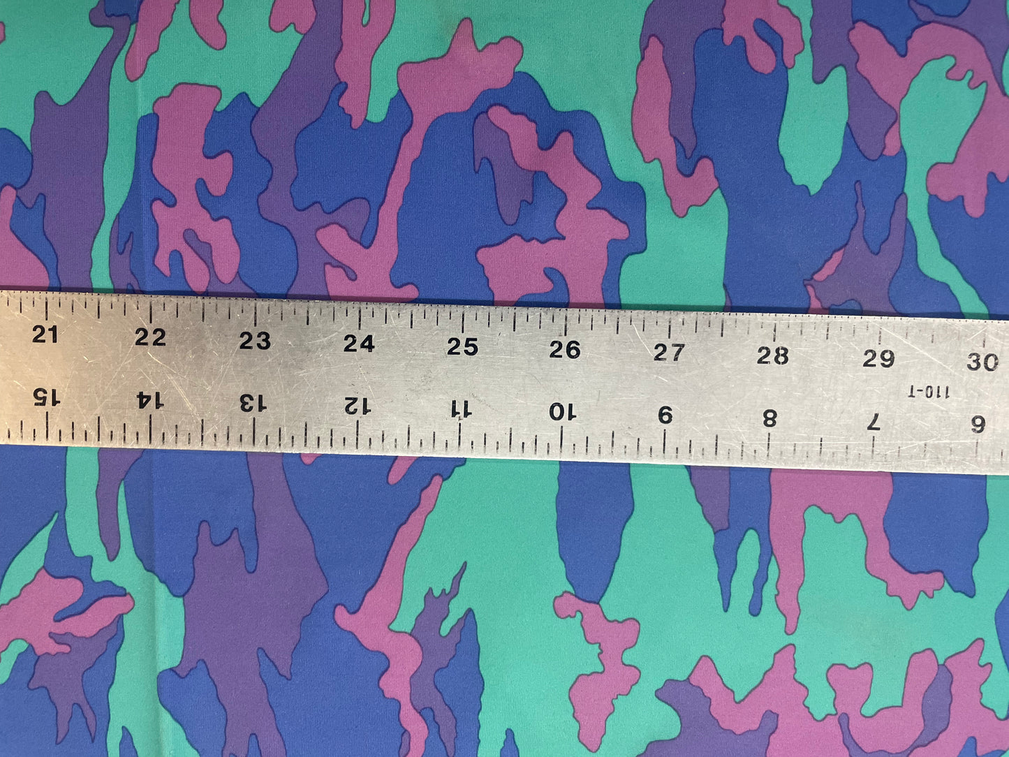 Camo Print Lycra - Green, Blue, Purple, Pink