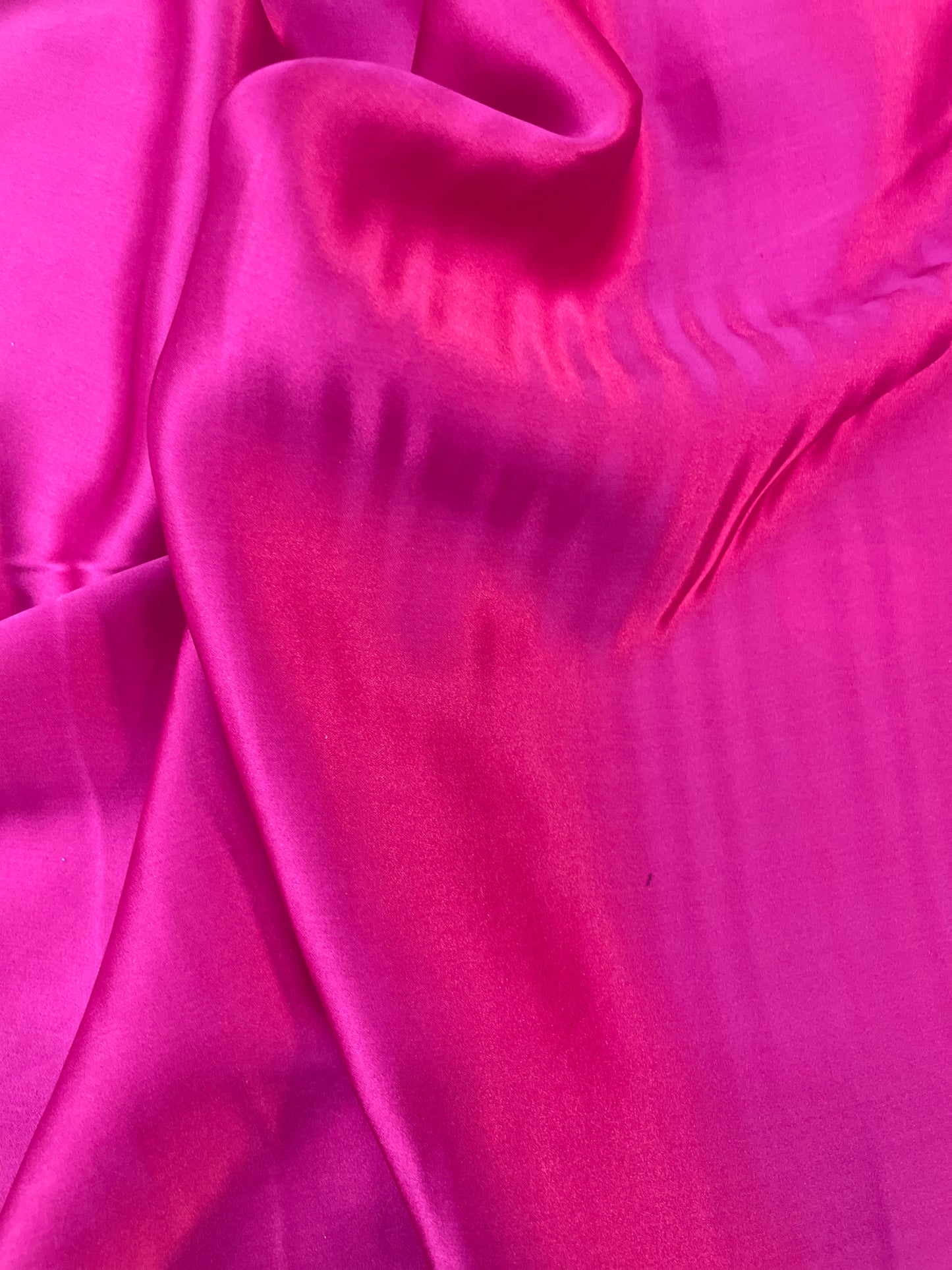 Silk Charmeuse Wide - Magenta - 19mm Designer