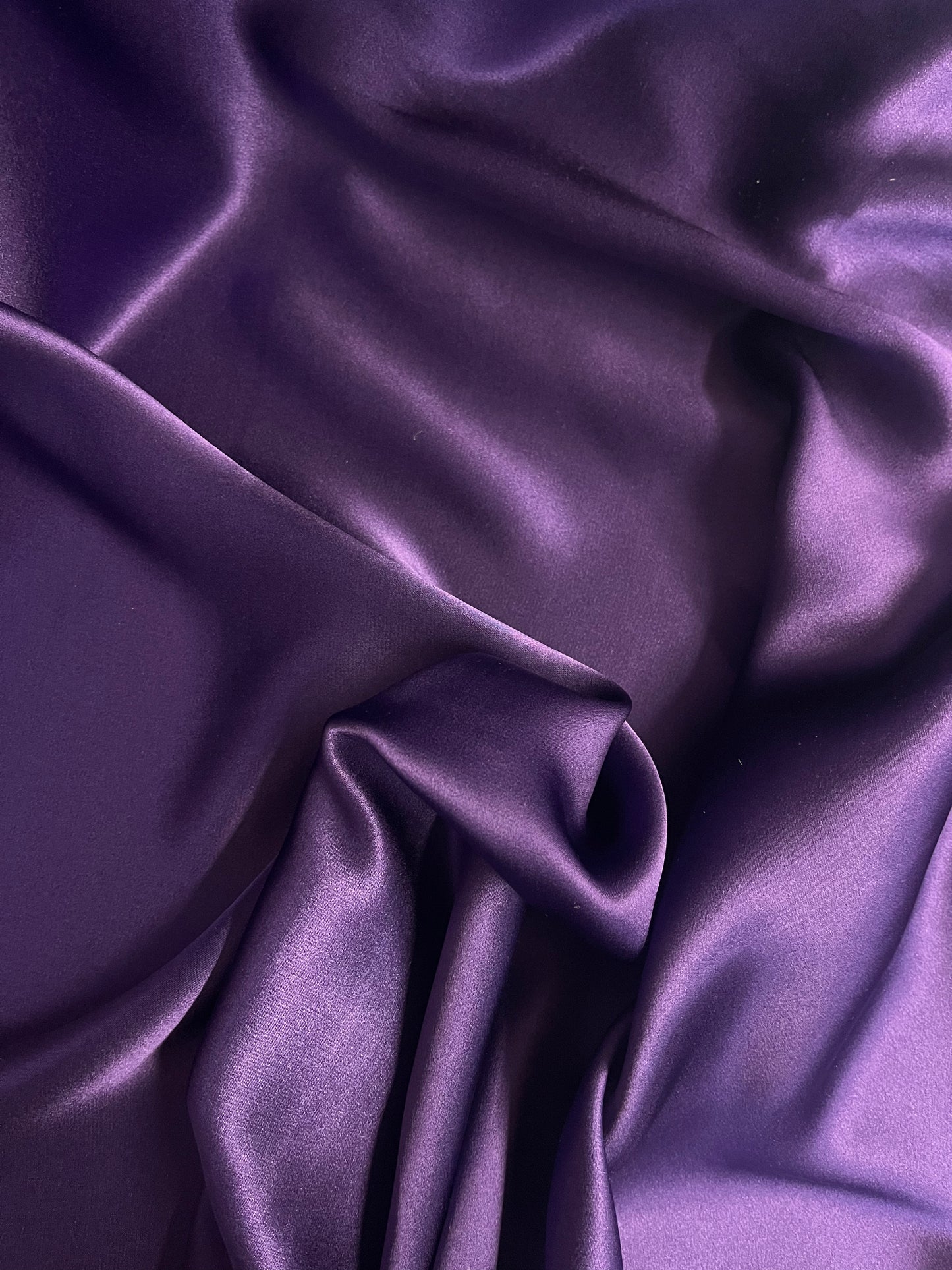 Silk Charmeuse Wide - Royal Purple - 19mm Designer