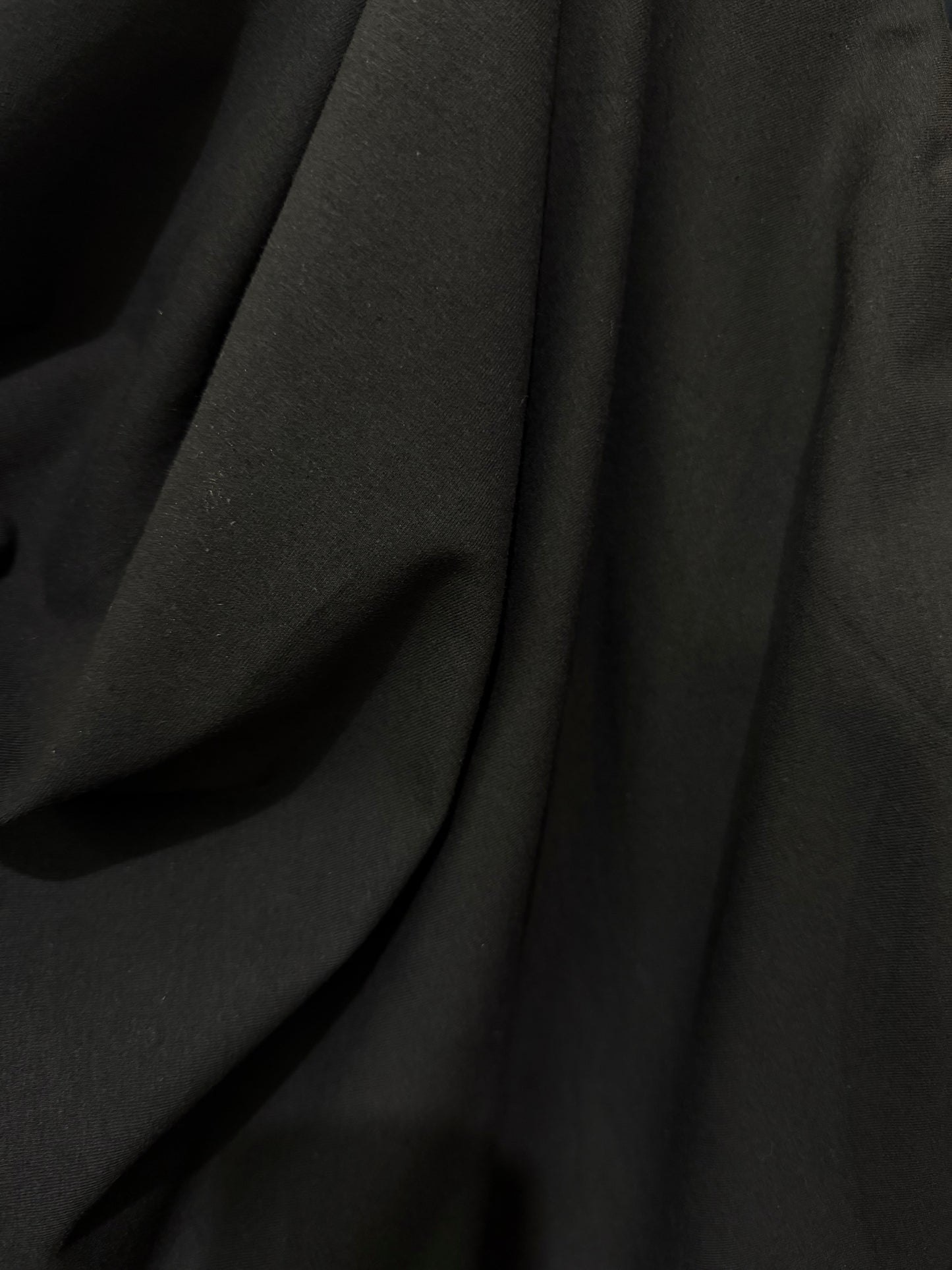 Cotton Spandex Jersey 12 OZ - Jet Black
