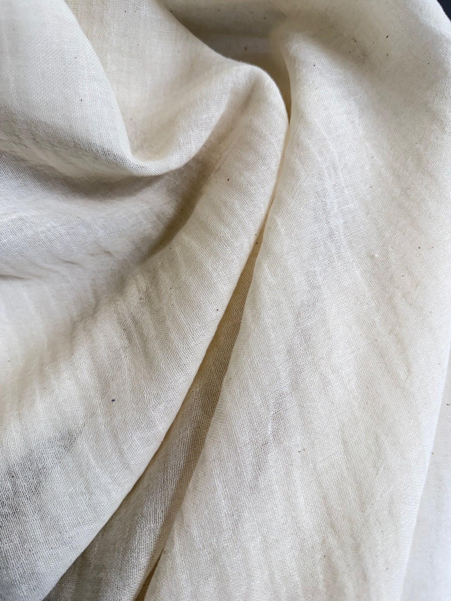 Delicate Cotton Gauze - Ivory Beige