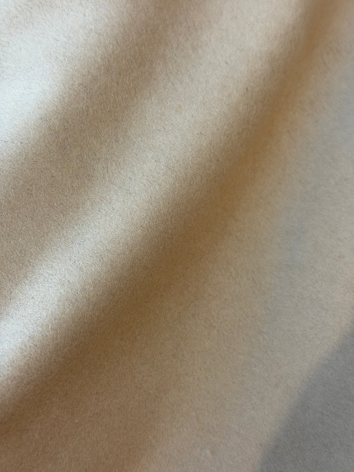 Italian Melton Wool - Camel Beige