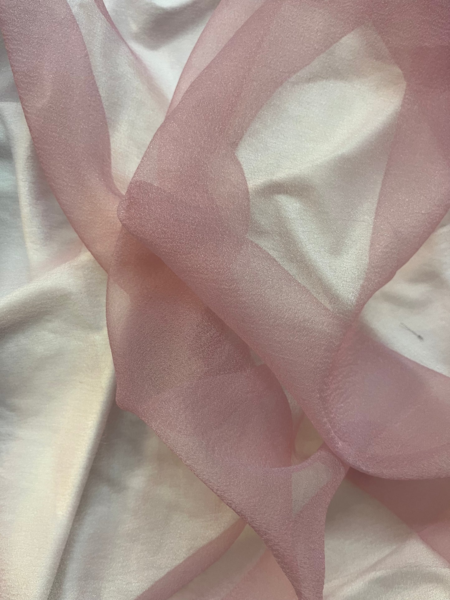 Textured Japanese Poly Organza - Blush Pink
