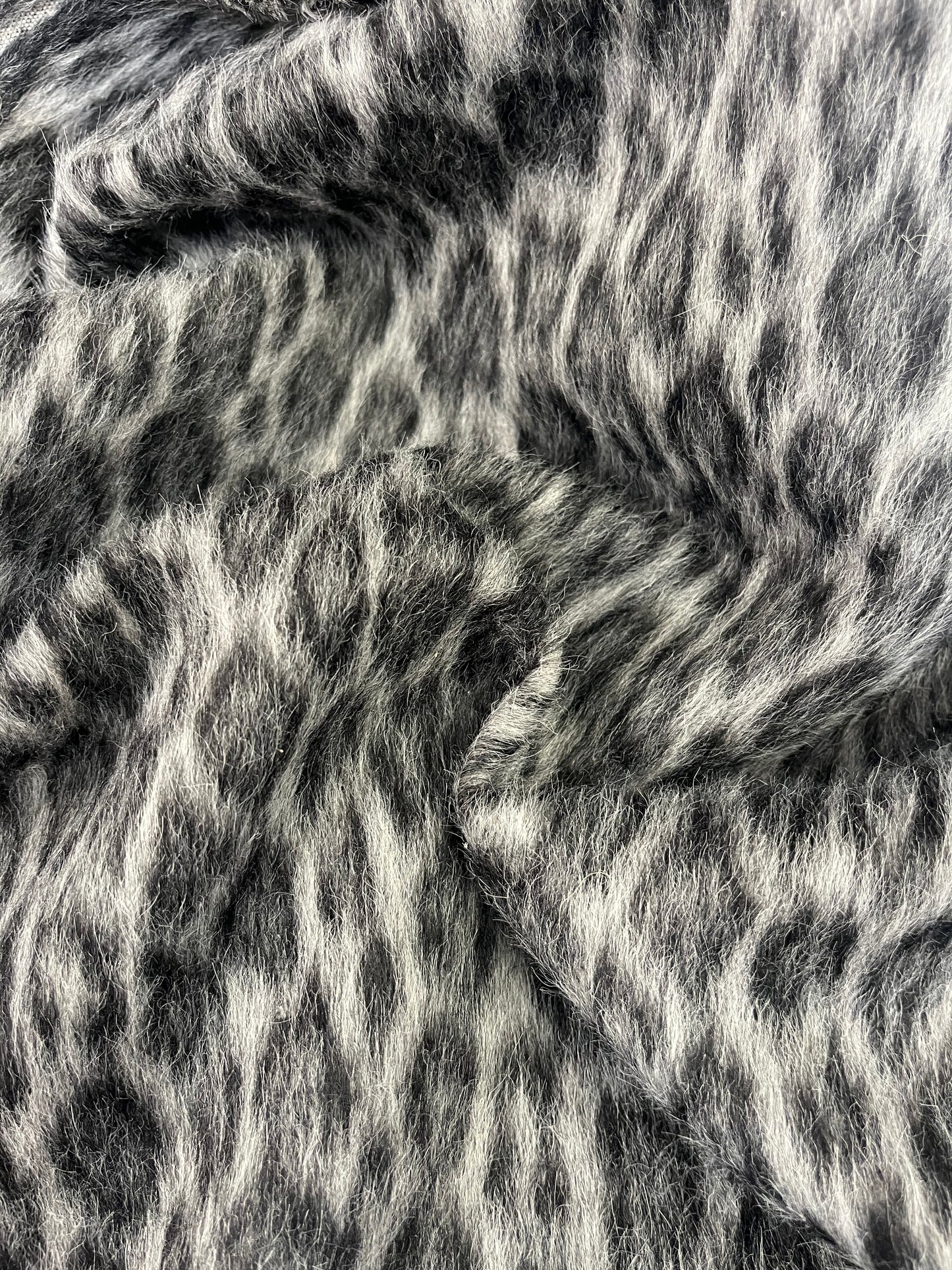 Italian Designer Alpaca Wool - Monochrome Cheetah
