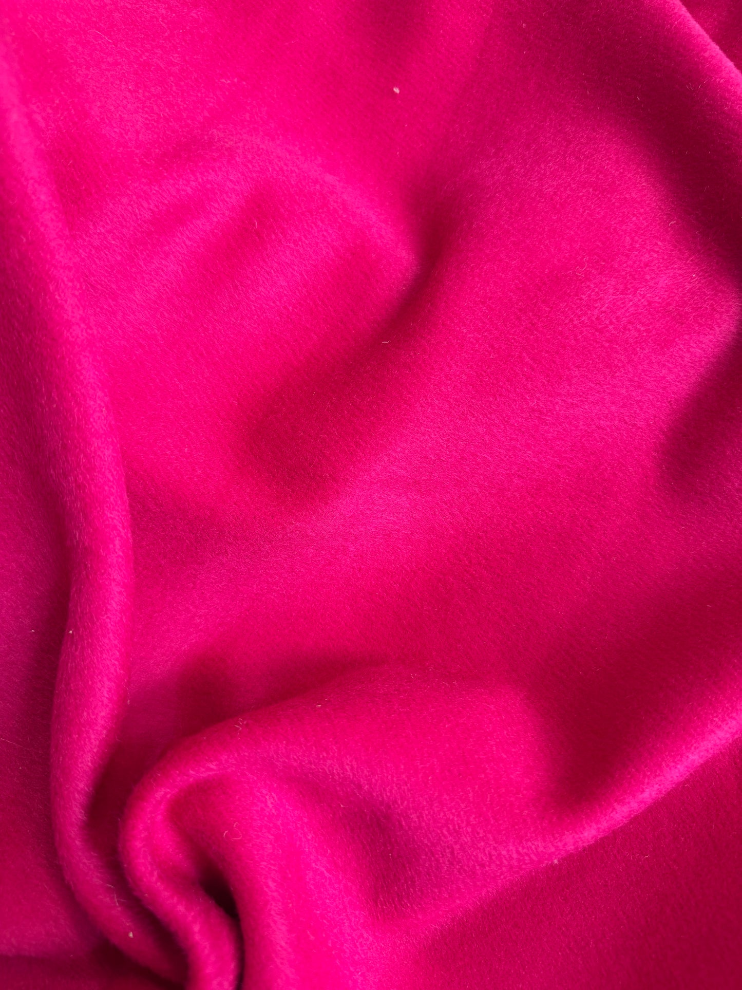 Heritage Label - Italian Melton Twill Wool - Vibrant Rose