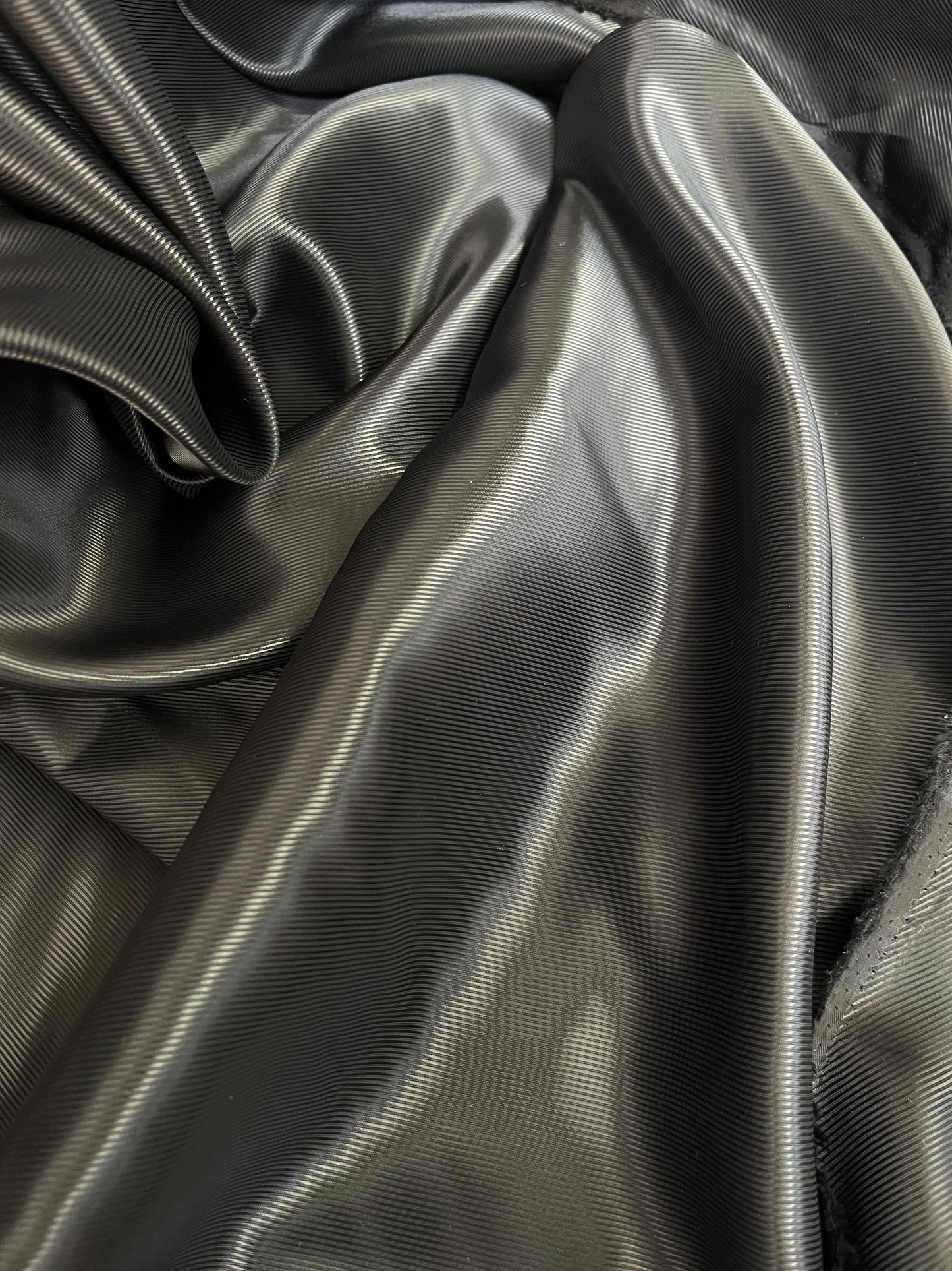 Twill Poly Lining - Jet Black