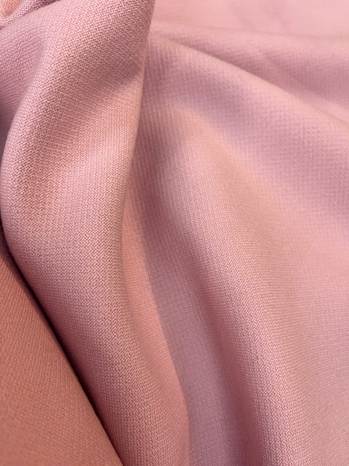 Italian Virgin Wool Crepe - Light Pink