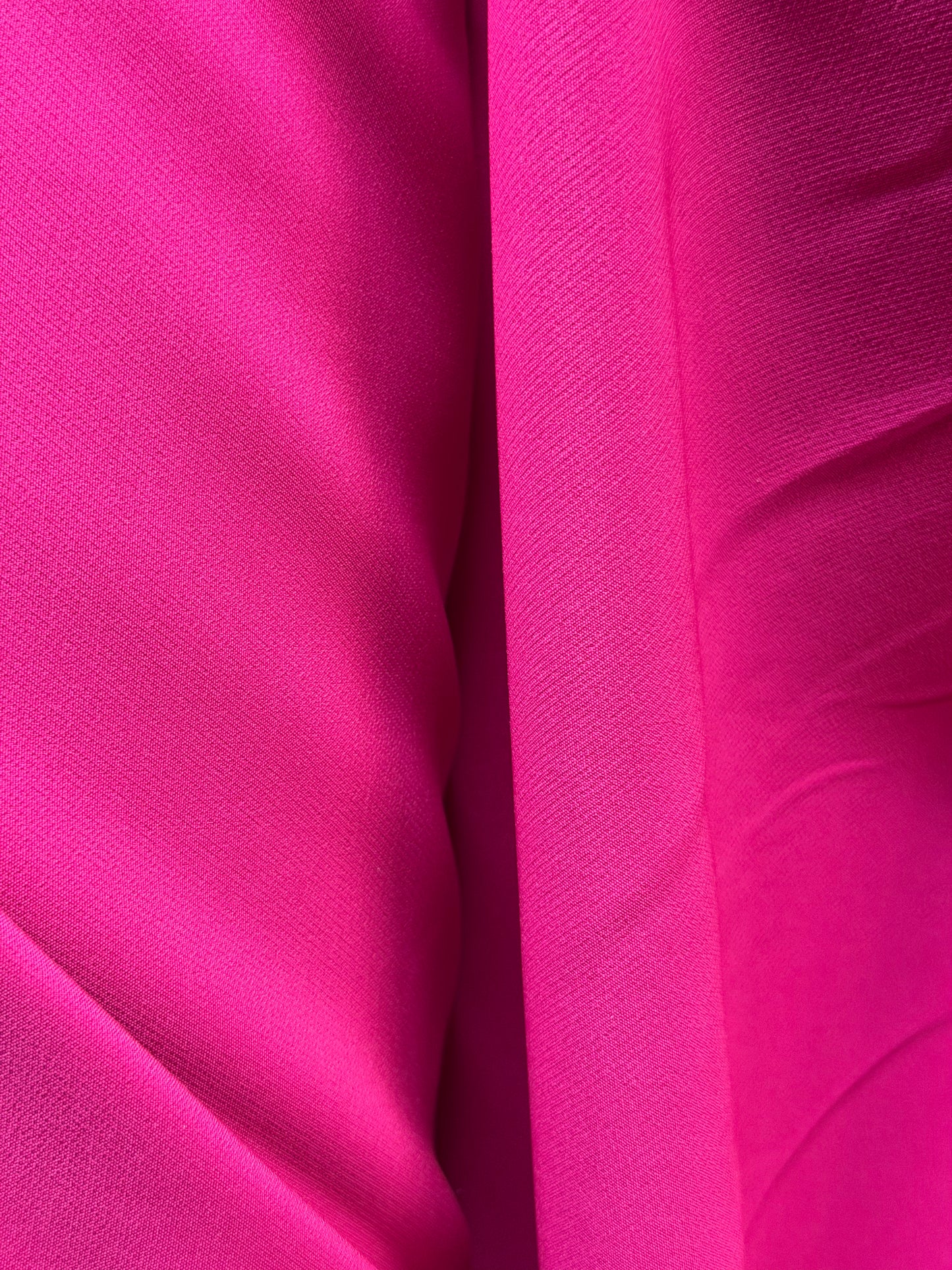Italian Stretch Poly Rayon Suiting - Hot Pink