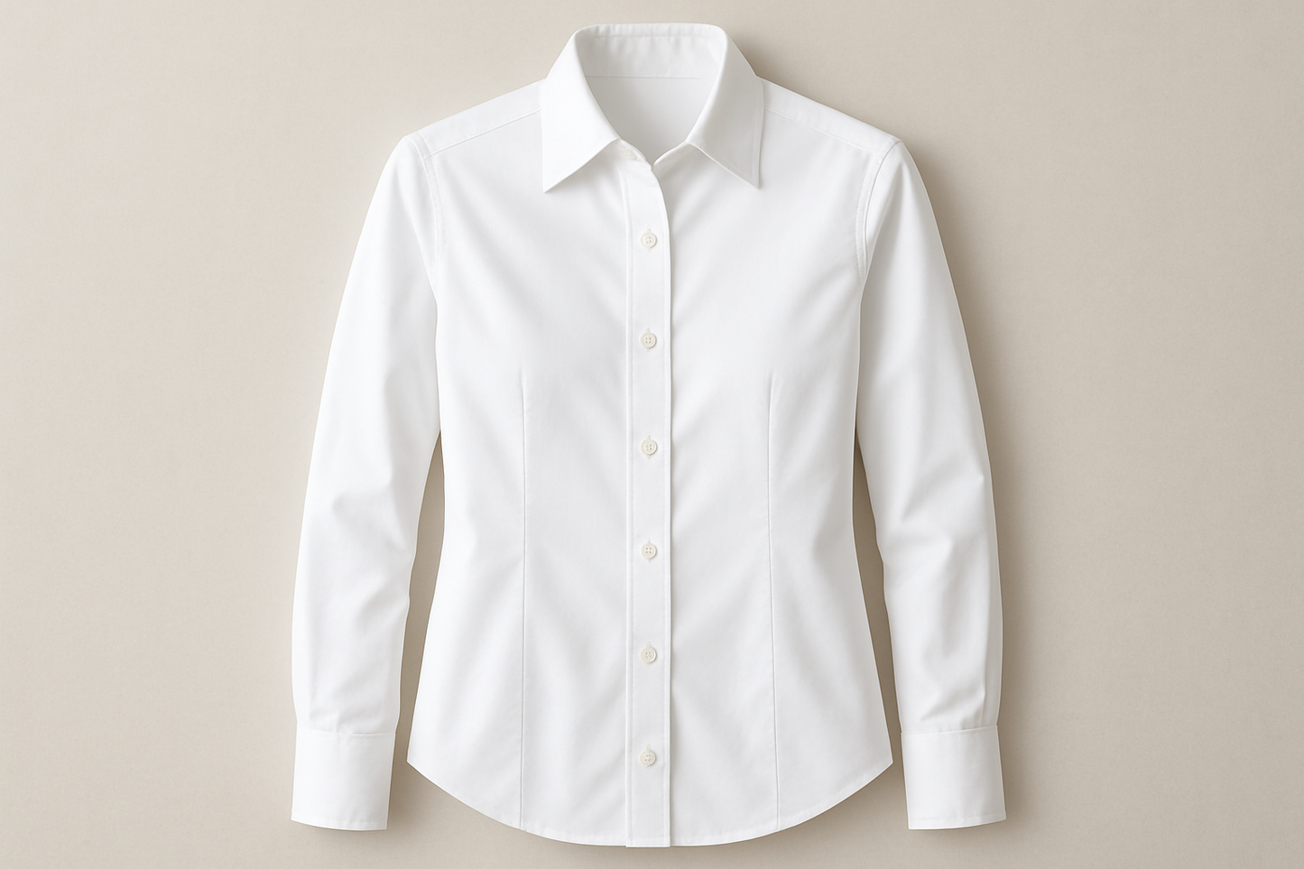 a classic detailed shiert with Italian Stretch Cotton Shirting - Bright White