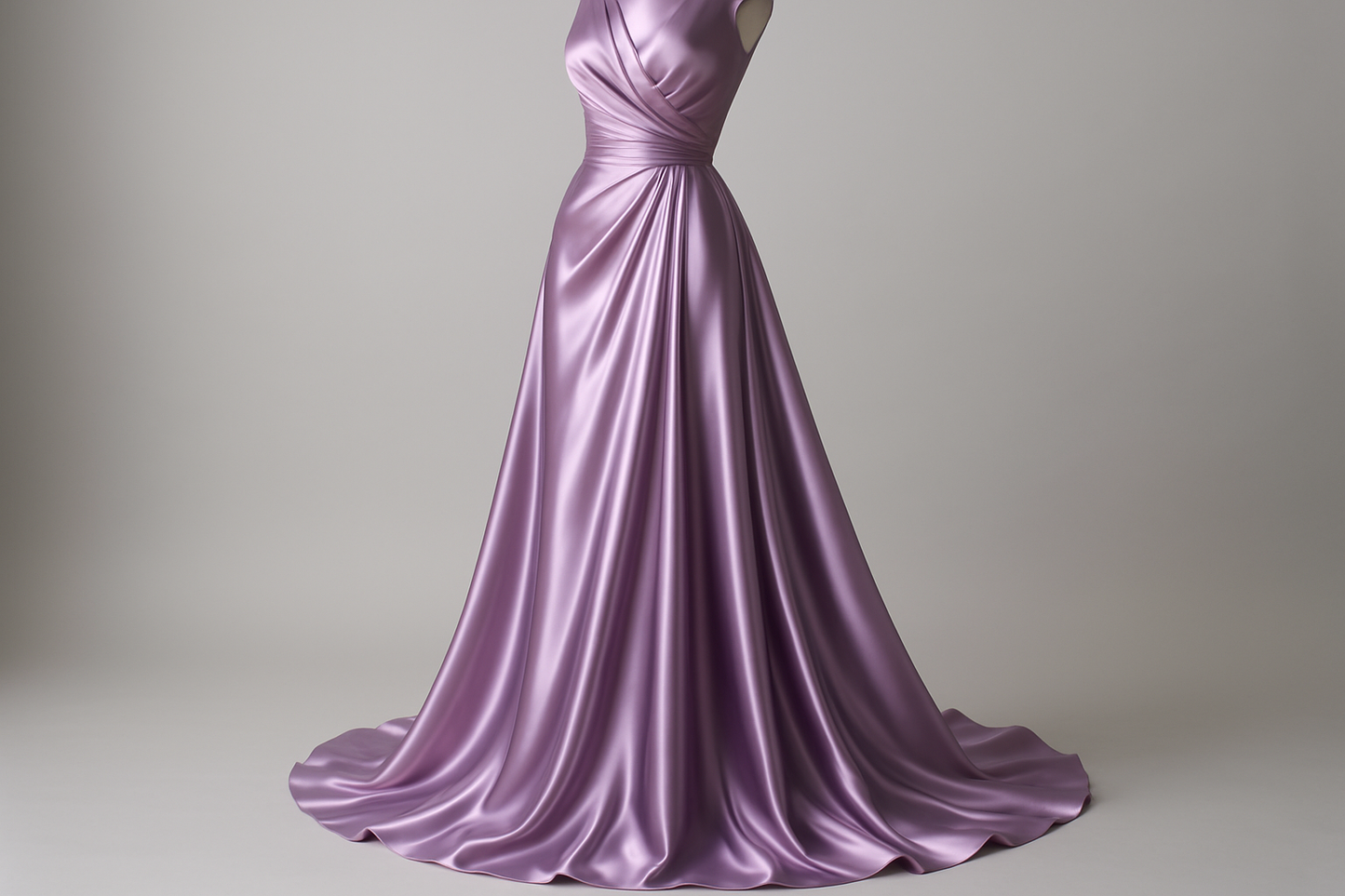 a fancy dresses for silk charmeuse young in color lilac purple