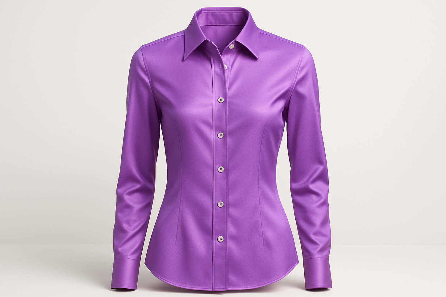 a lovely shirt with Italian Stretch Cotton Shirting - Vibrant Lilac